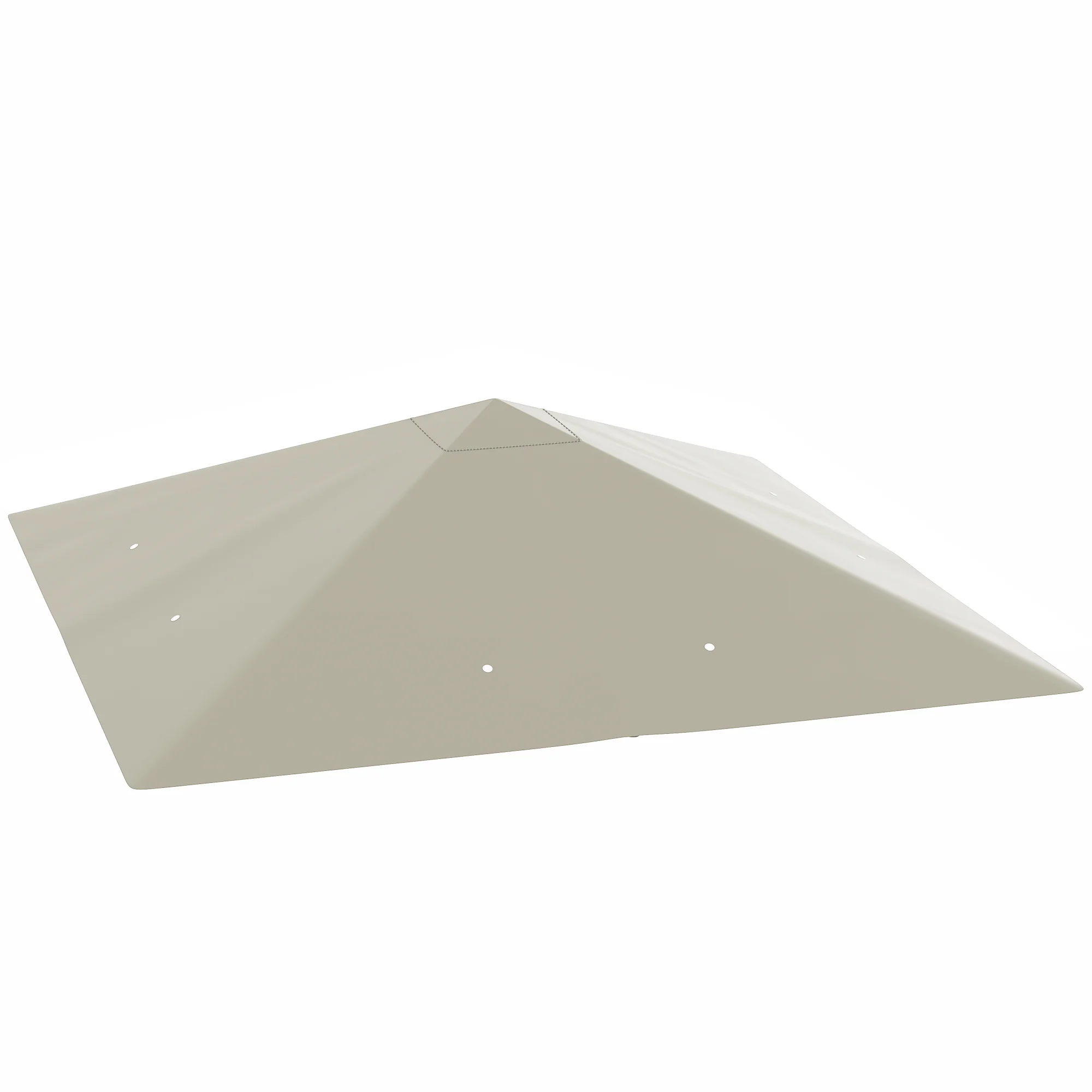 10' x 10' Gazebo Replacement Canopy Cover, 370g/㎡, UPF30+, TOP COVER ONLY, Grey - Image 12