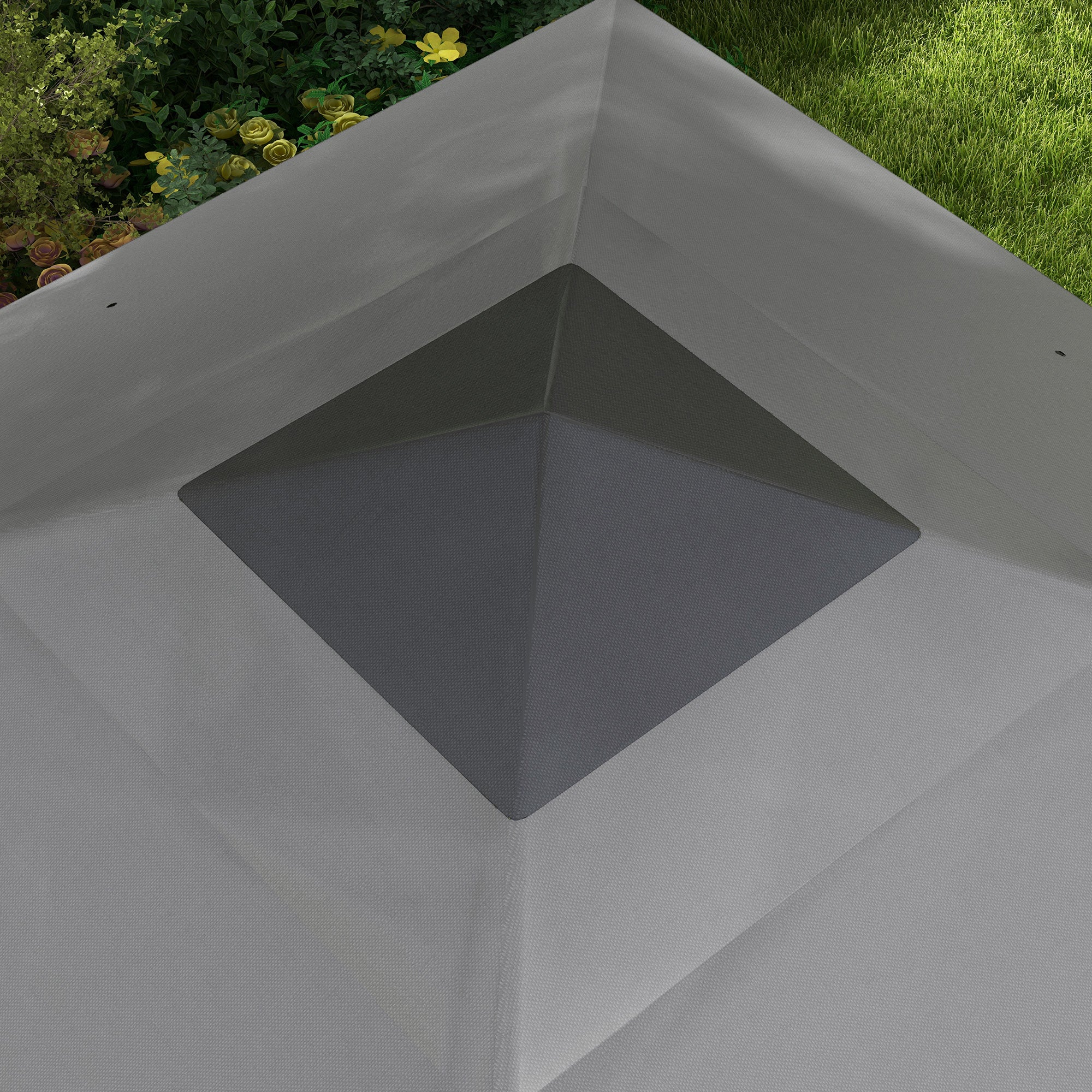 10' 10' Pop-Up Canopy with Mosquito Netting & Storage Bag, Grey - Image 10
