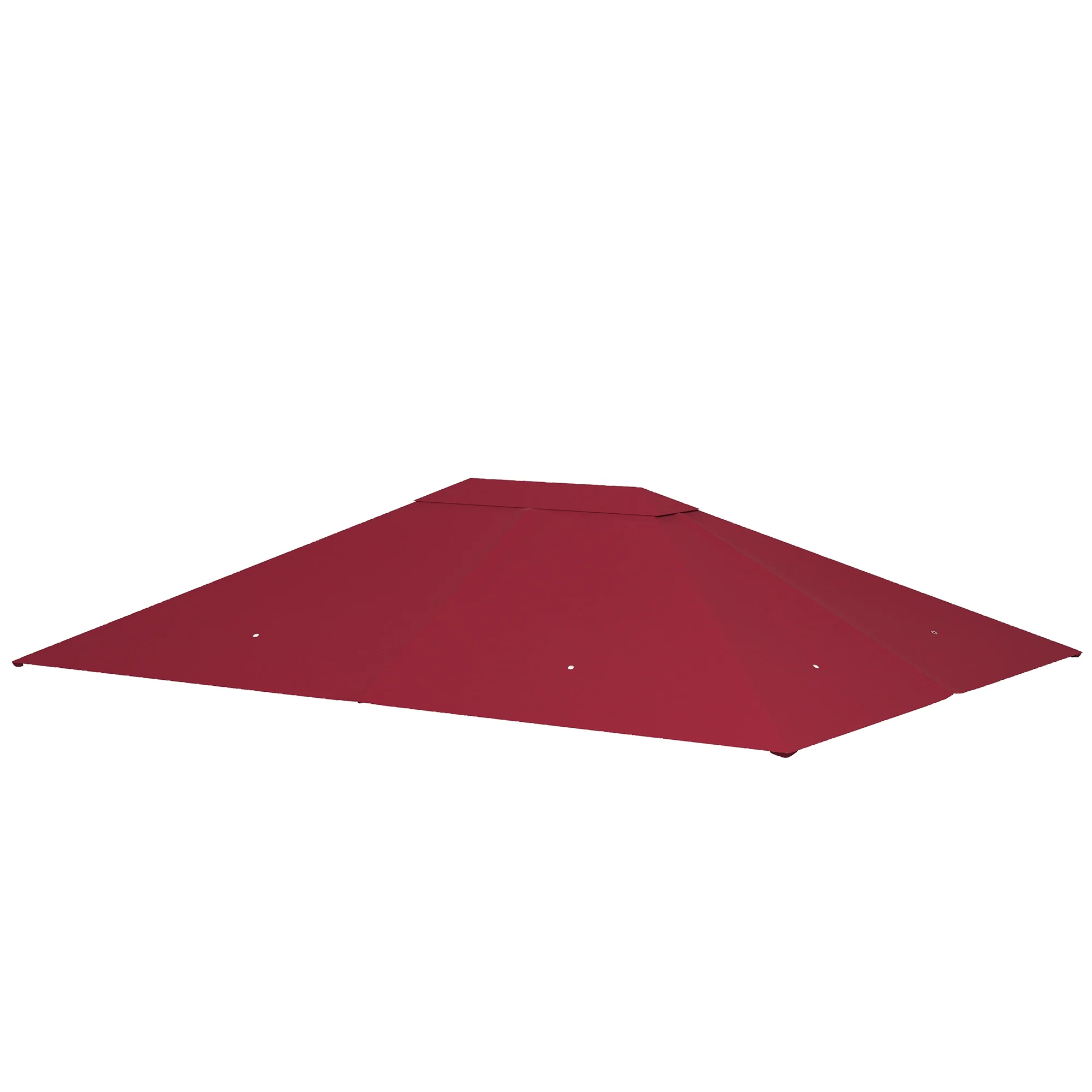 10' x 13' Gazebo Canopy Replacement with Vents and Drain Holes, Wine Red - Image 2