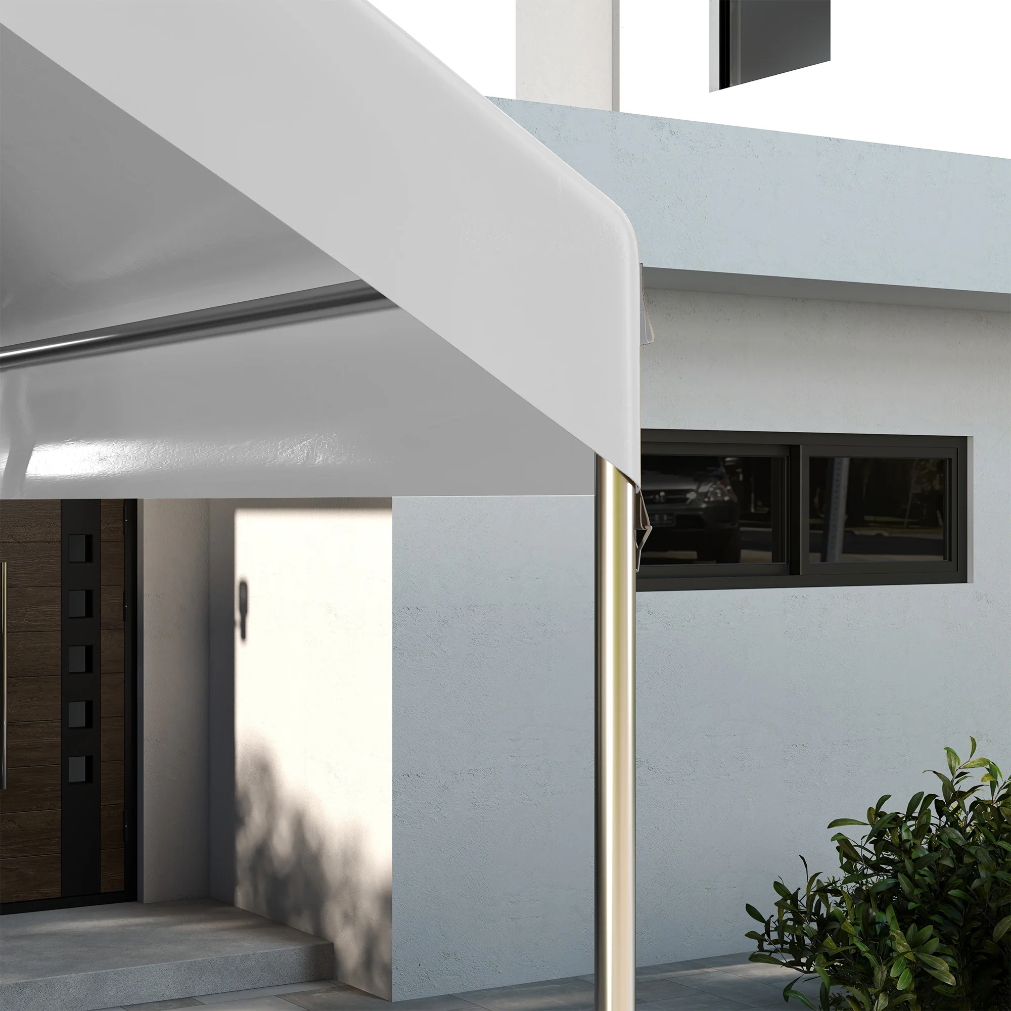 10' x 20' Carport Replacement Canopy with Bungee Cords, White - Image 9