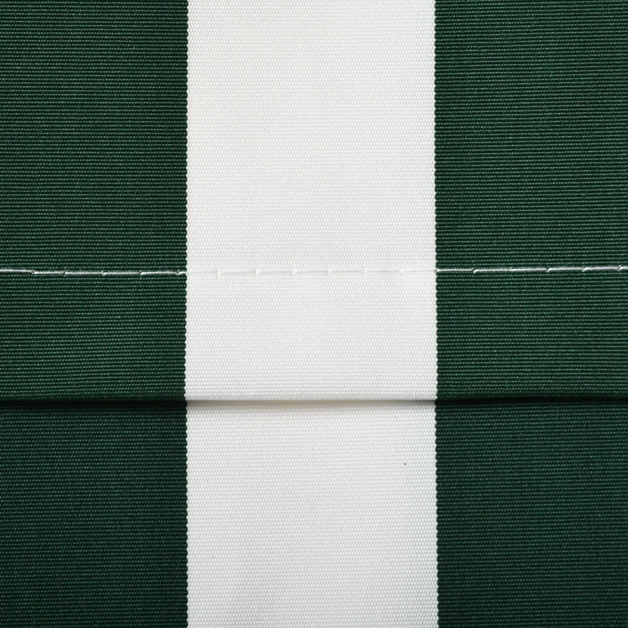 10' x 8' Retractable Awning Fabric Replacement, 280gsm UV Resistant Fabric, Green and White - Image 9