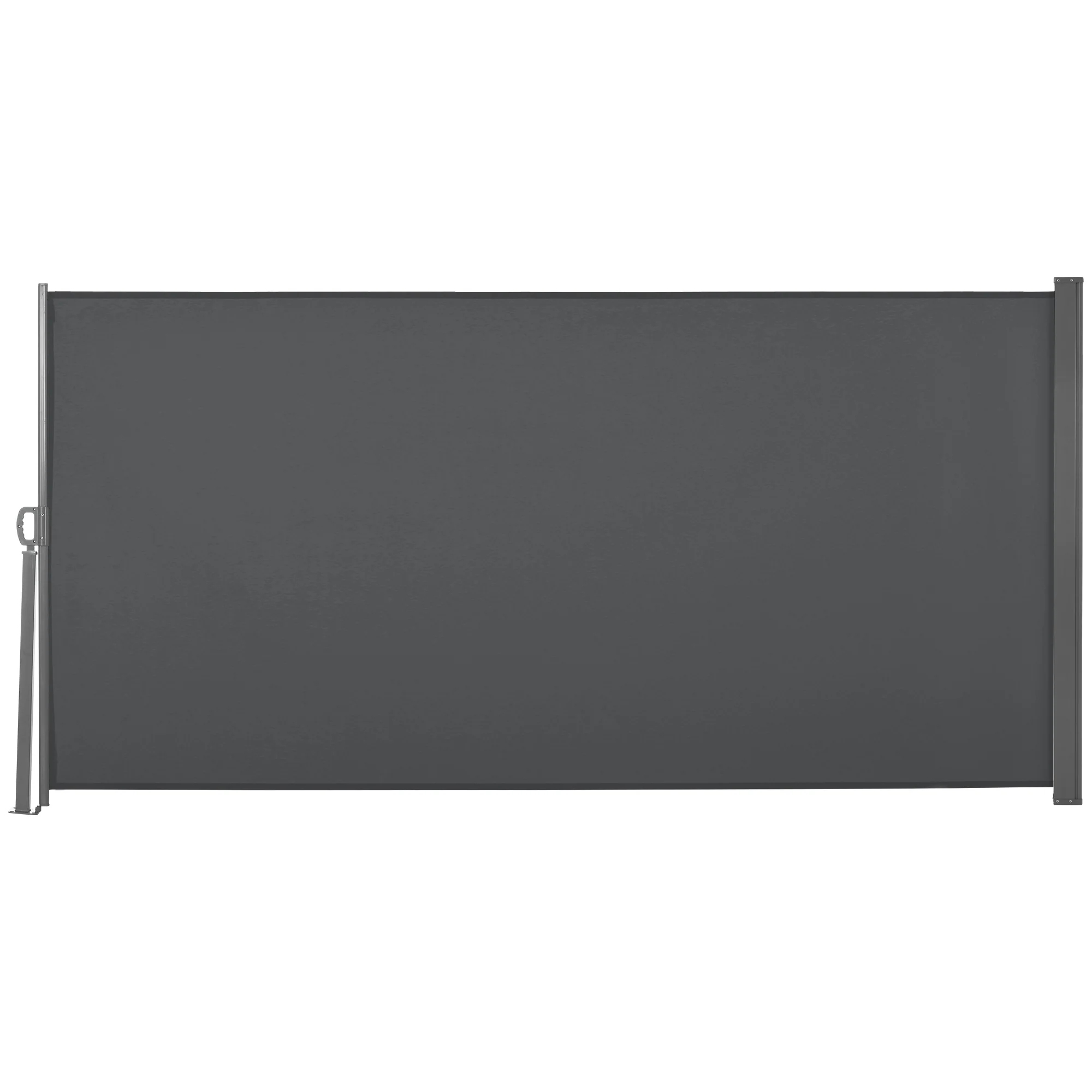 118" x 63" Retractable Side Awning with UV & Wind Protection, Grey