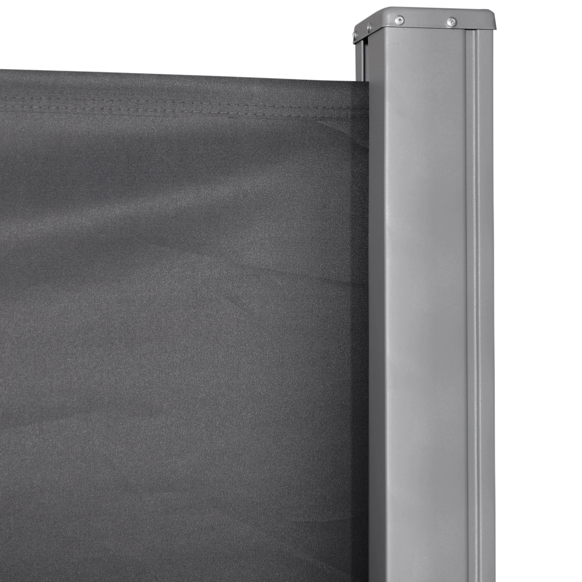 118" x 63" Retractable Side Awning with UV & Wind Protection, Grey - Image 10