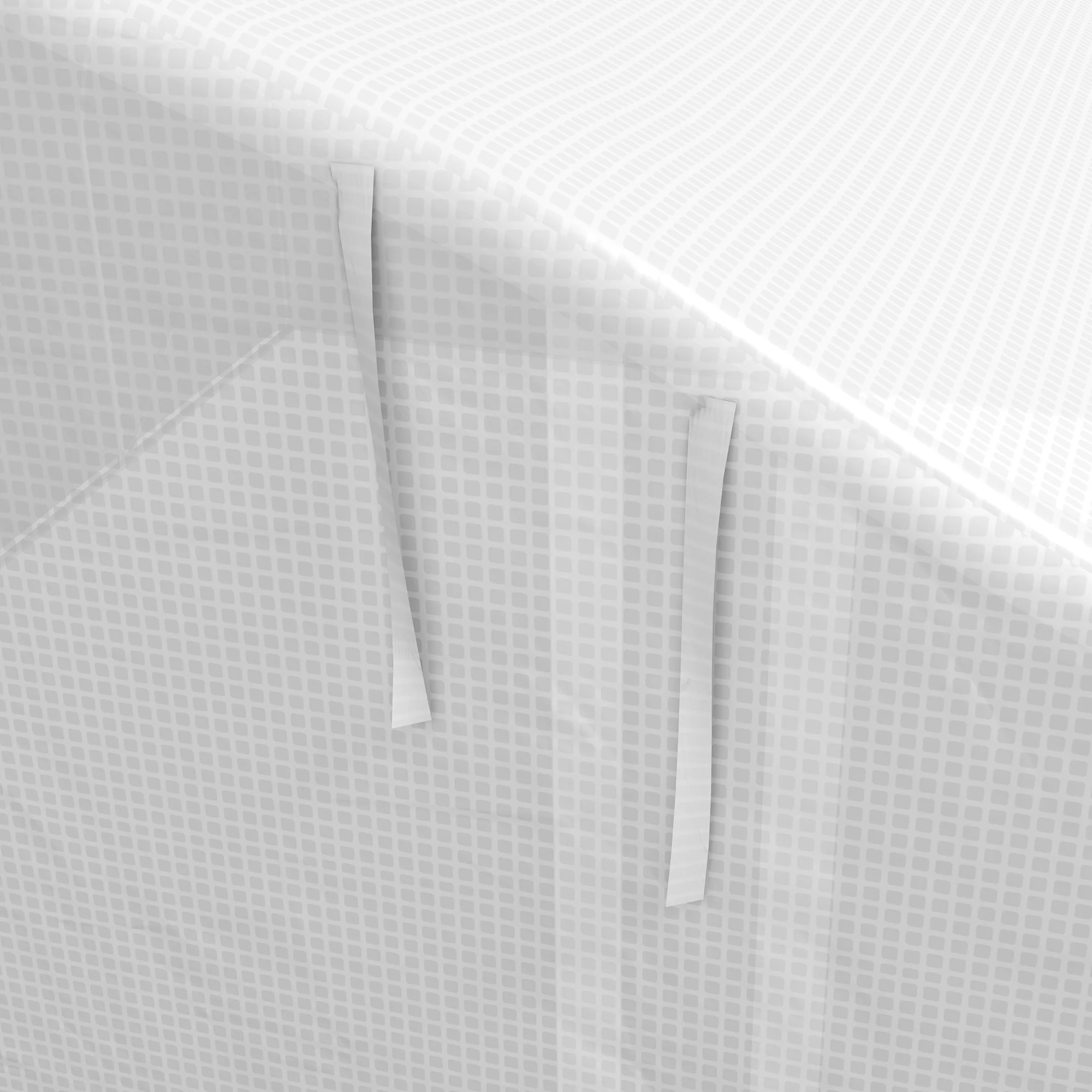 13' x 9.8' Polytunnel Greenhouse with Zipped Sidewalls & Mesh Door, White - Image 11