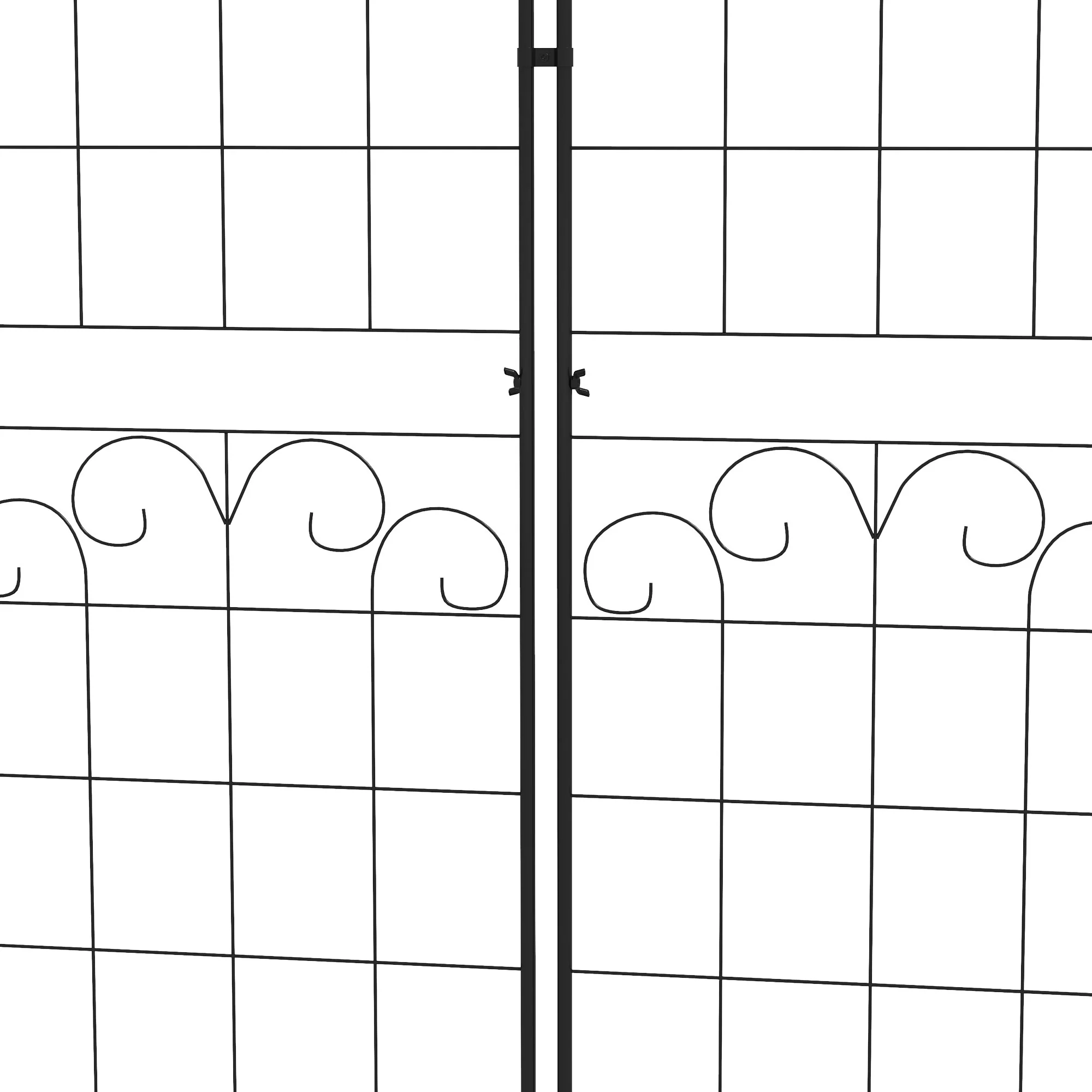 2 Pack 71" x 20" Metal Garden Trellis for Climbing Plants with Lace Design - Image 10