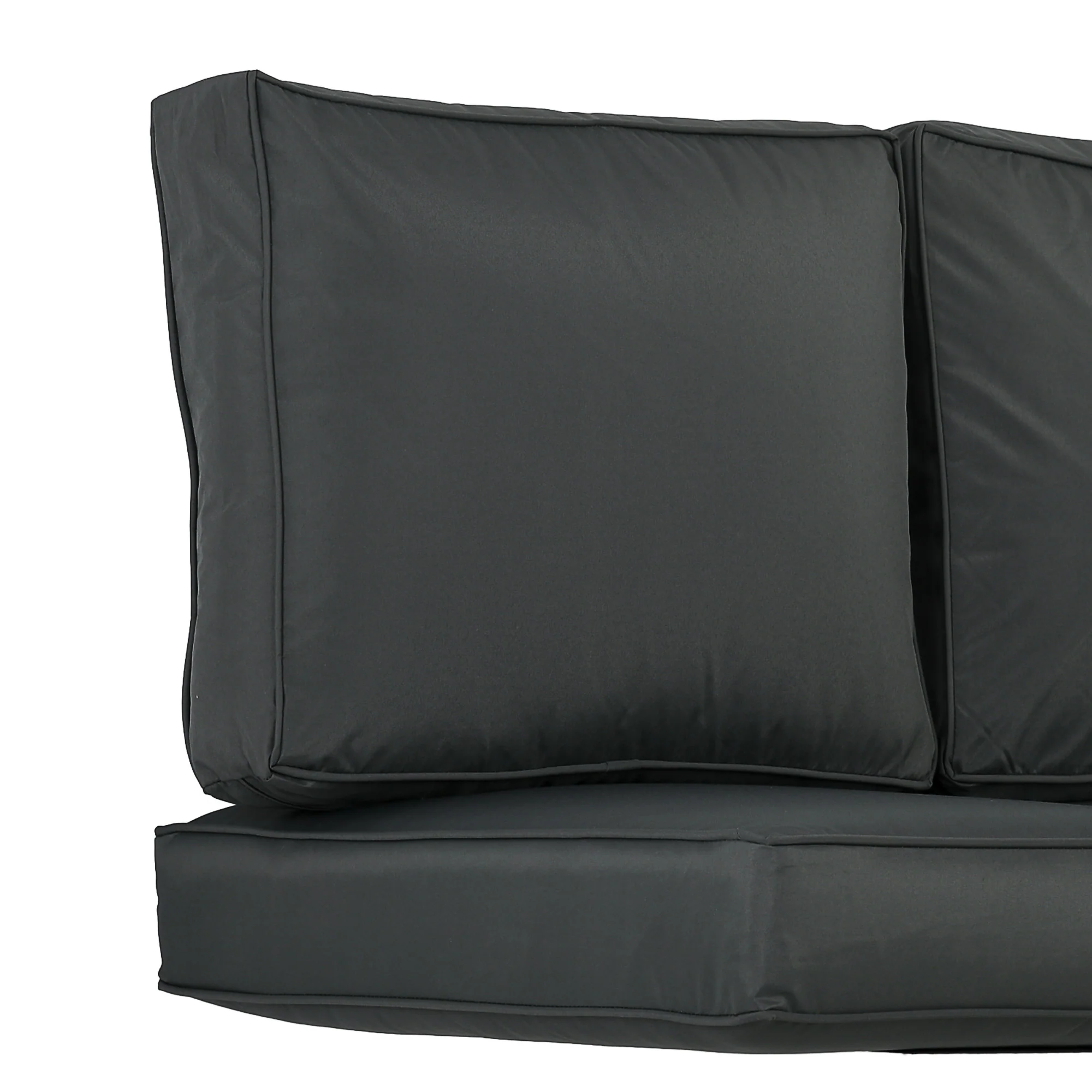 2 Seater Outdoor Water Repellent Seat Pads for Dining Chair, Swing, Sofa, Charcoal Grey - Image 12