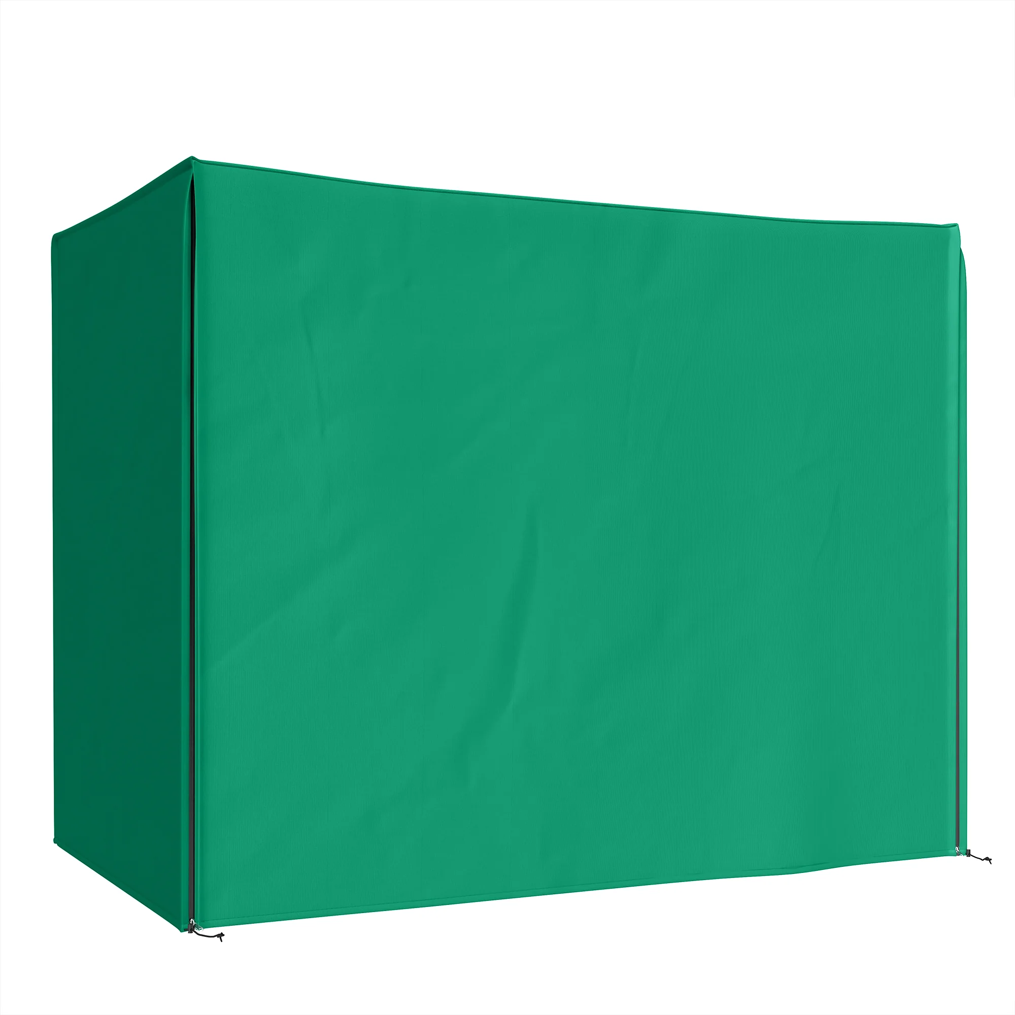 3-Seater 420D Garden Swing Chair Protective Cover, Water UV Resistant, 220 x 125 x 172cm, Green - Image 2