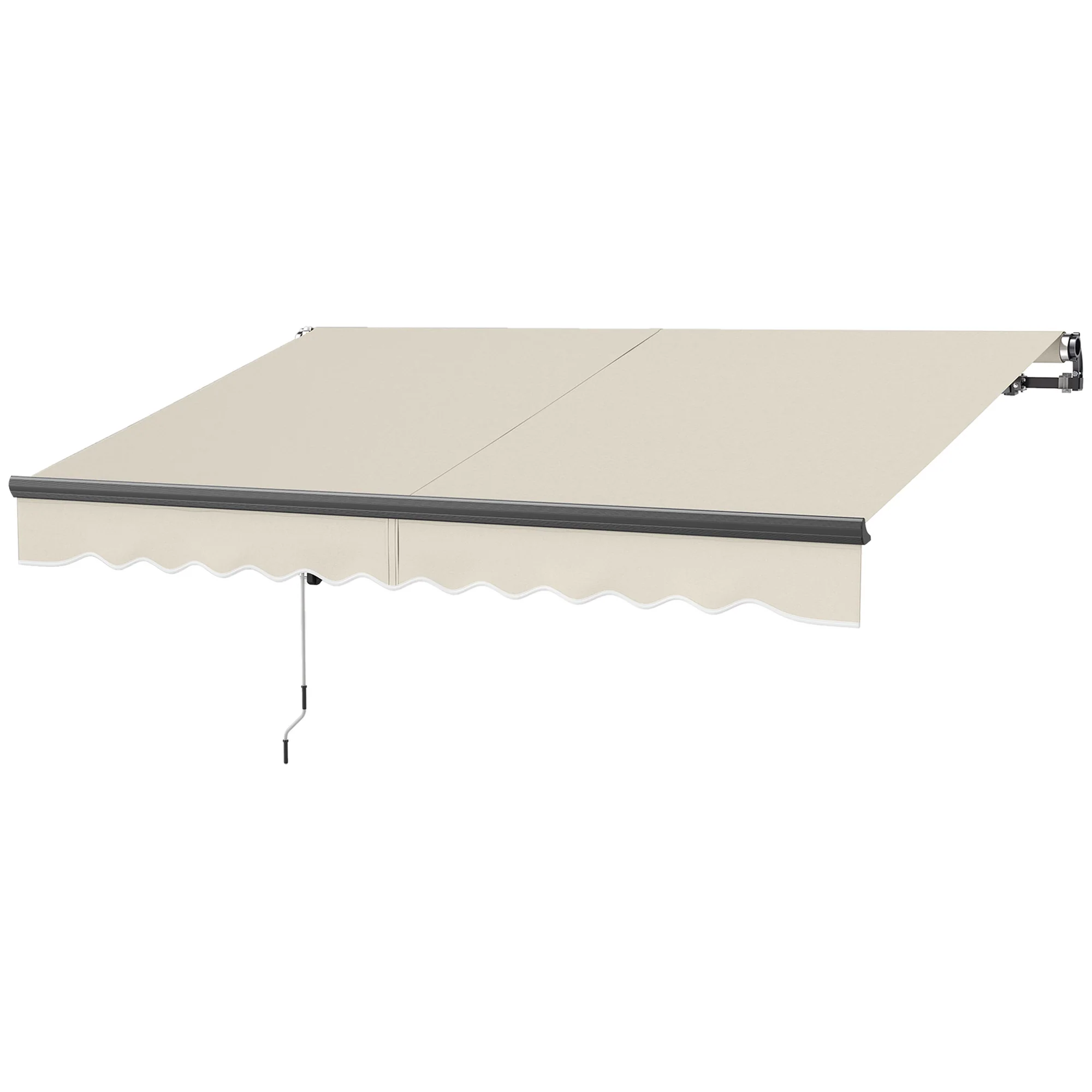 3 x 2.5m Electric Awning with Remote Controller for Garden Patio Door Window, Beige - Image 2