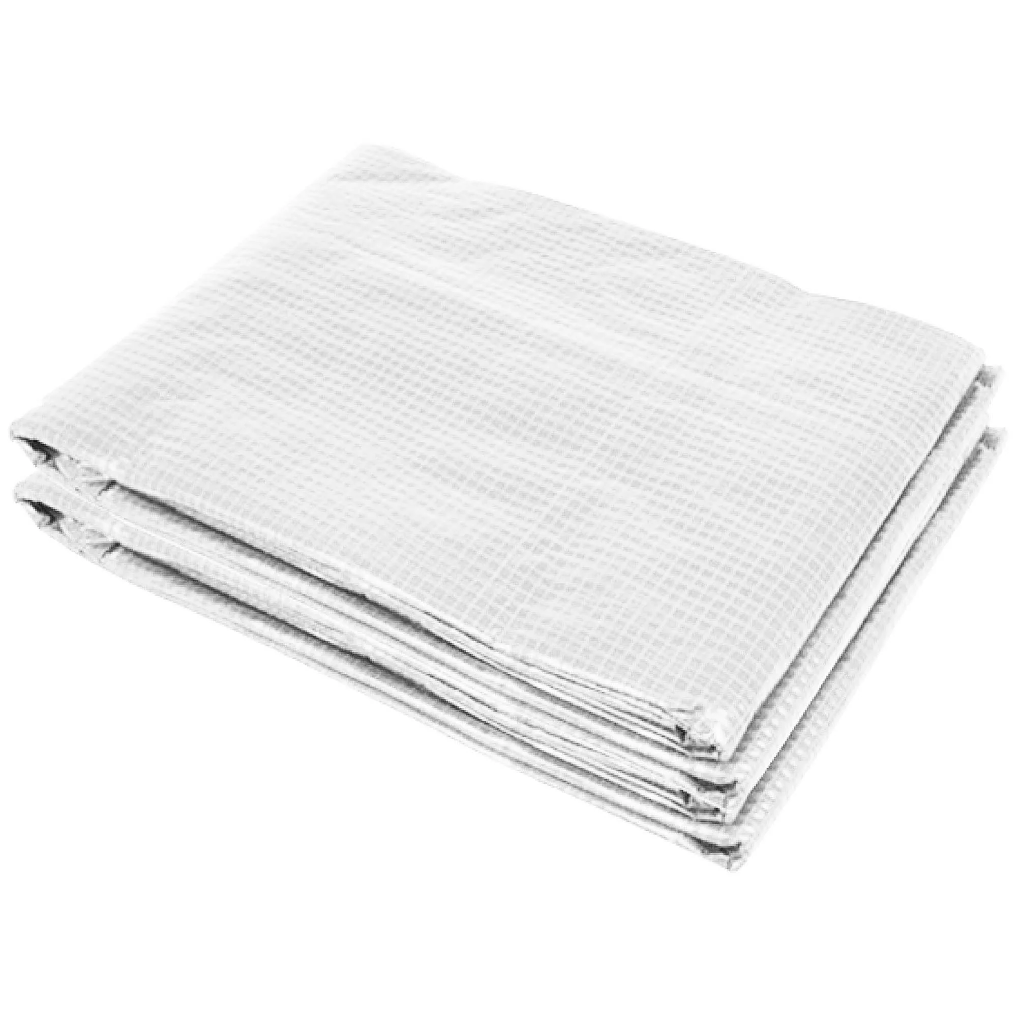3 x 2 x 2m Tunnel Walk-in Greenhouse Cover Replacement with Roll-up Door & Windows, White