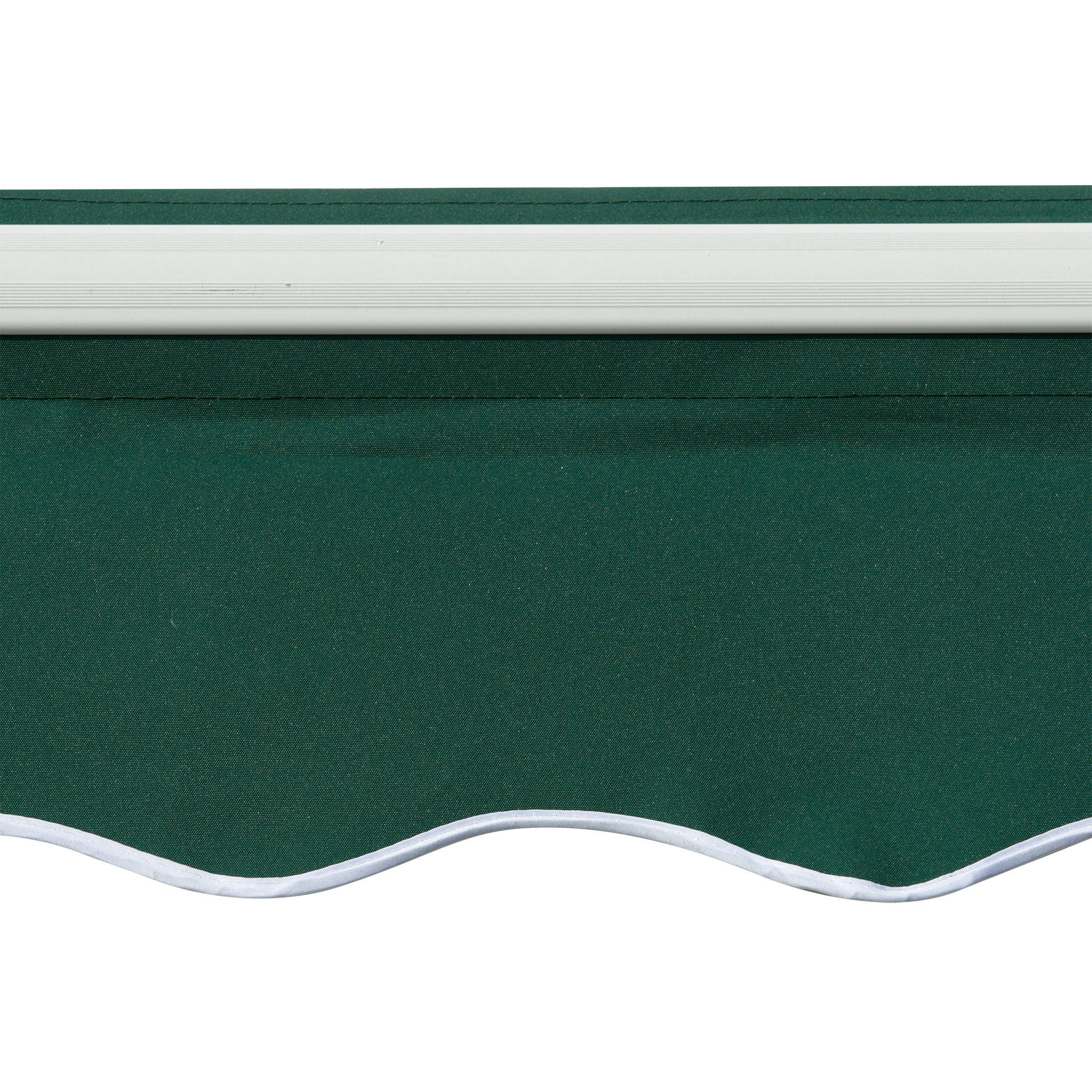 3 x 2m Retractable Manual Awning with w/ Crank Handle for Garden Patio, Green - Image 11