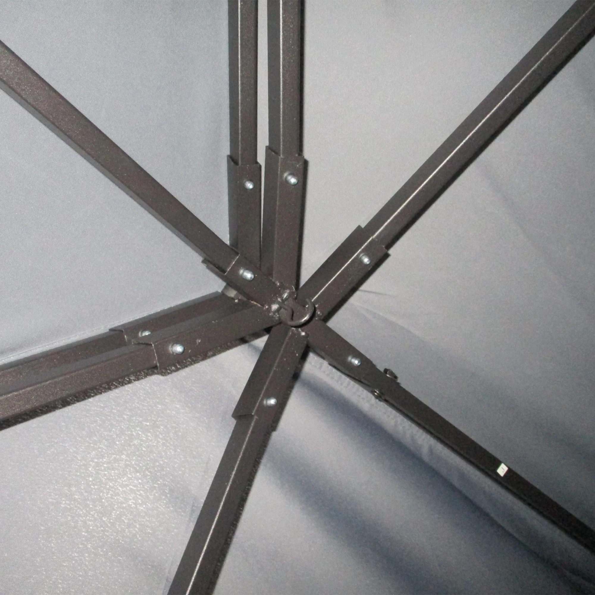 3 x 4m Aluminium Garden Gazebo, Pavilion Party Tent with Nets and Curtains, Dark Grey - Image 11