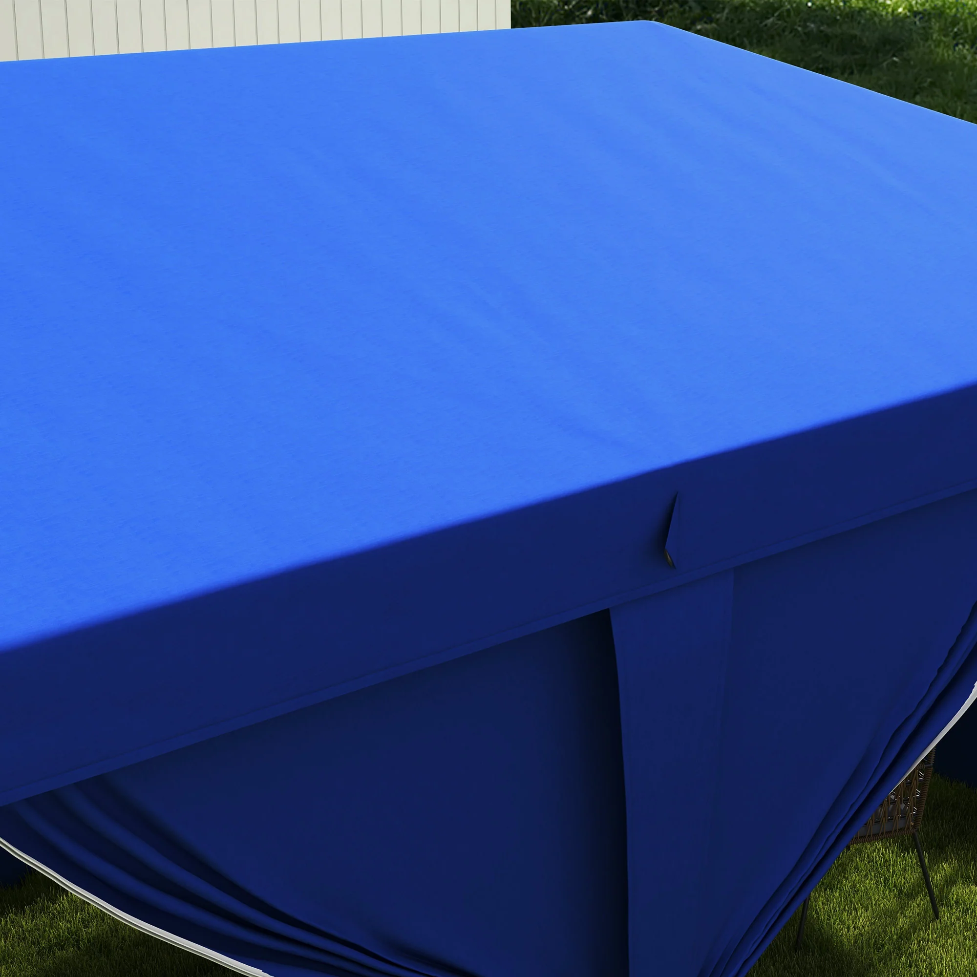 3 x 6 m Garden Pop Up Gazebo with Sidewalls, Windows, Carry Bag, Blue - Image 10