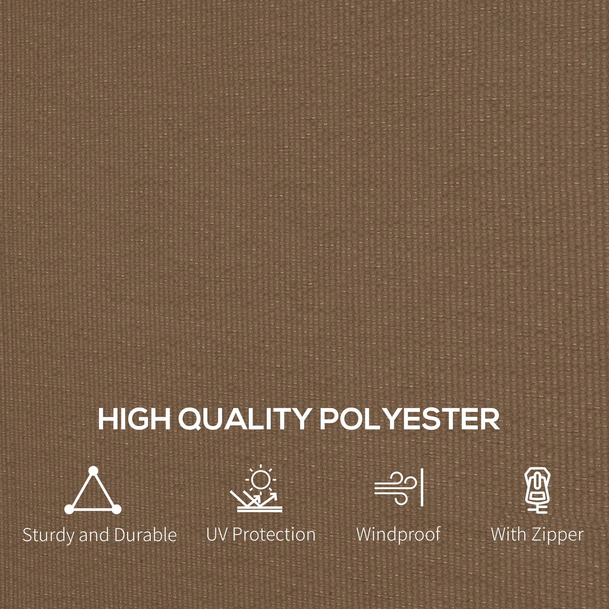 4 Pack Replacement Gazebo Privacy Panel for Most 3 x 4m Gazebo Canopy Pavillion, Dark Brown - Image 9