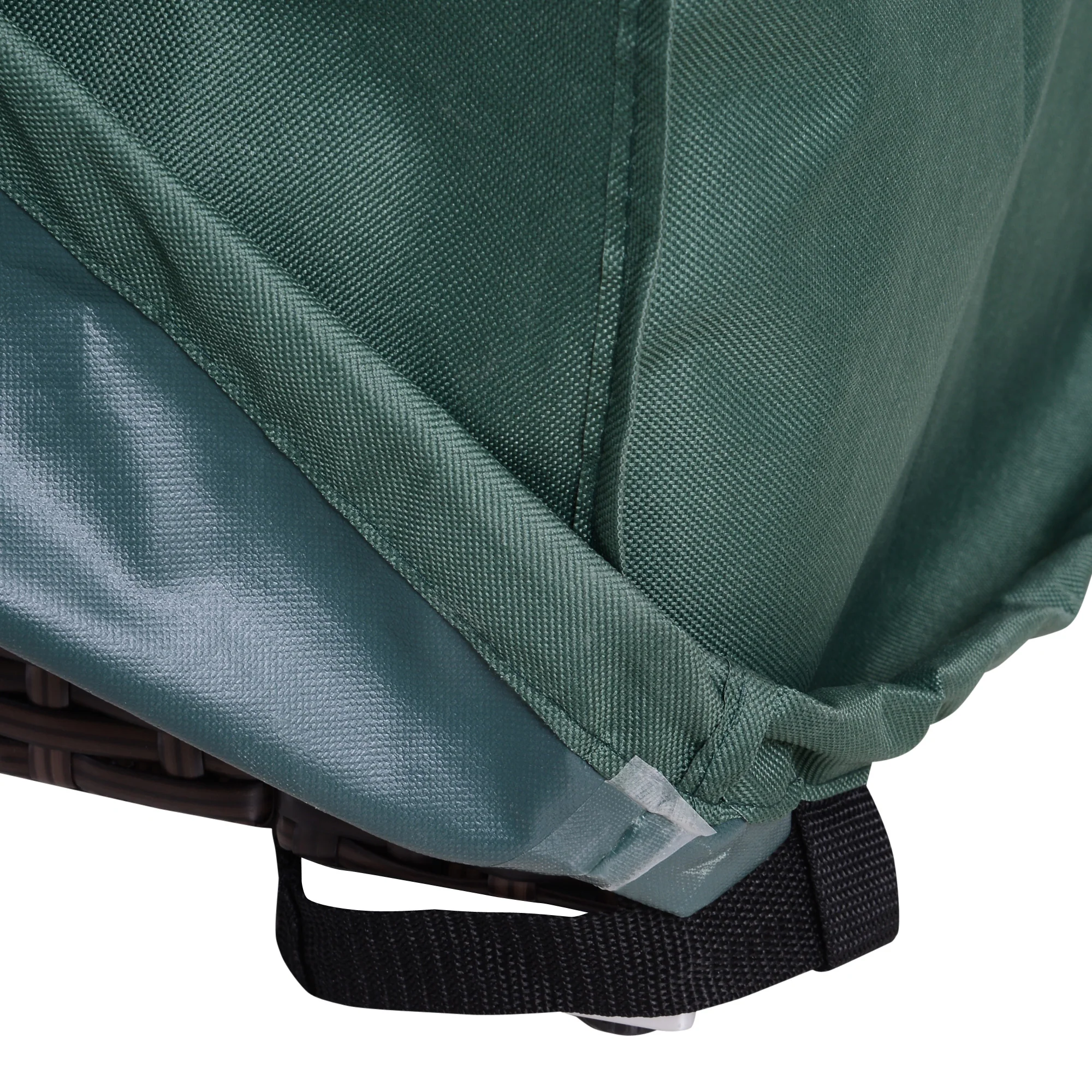 Large Patio Garden Furniture Set Waterproof Cover, 90.6" L x 90.6" W x 27.6" H, Green - Image 10