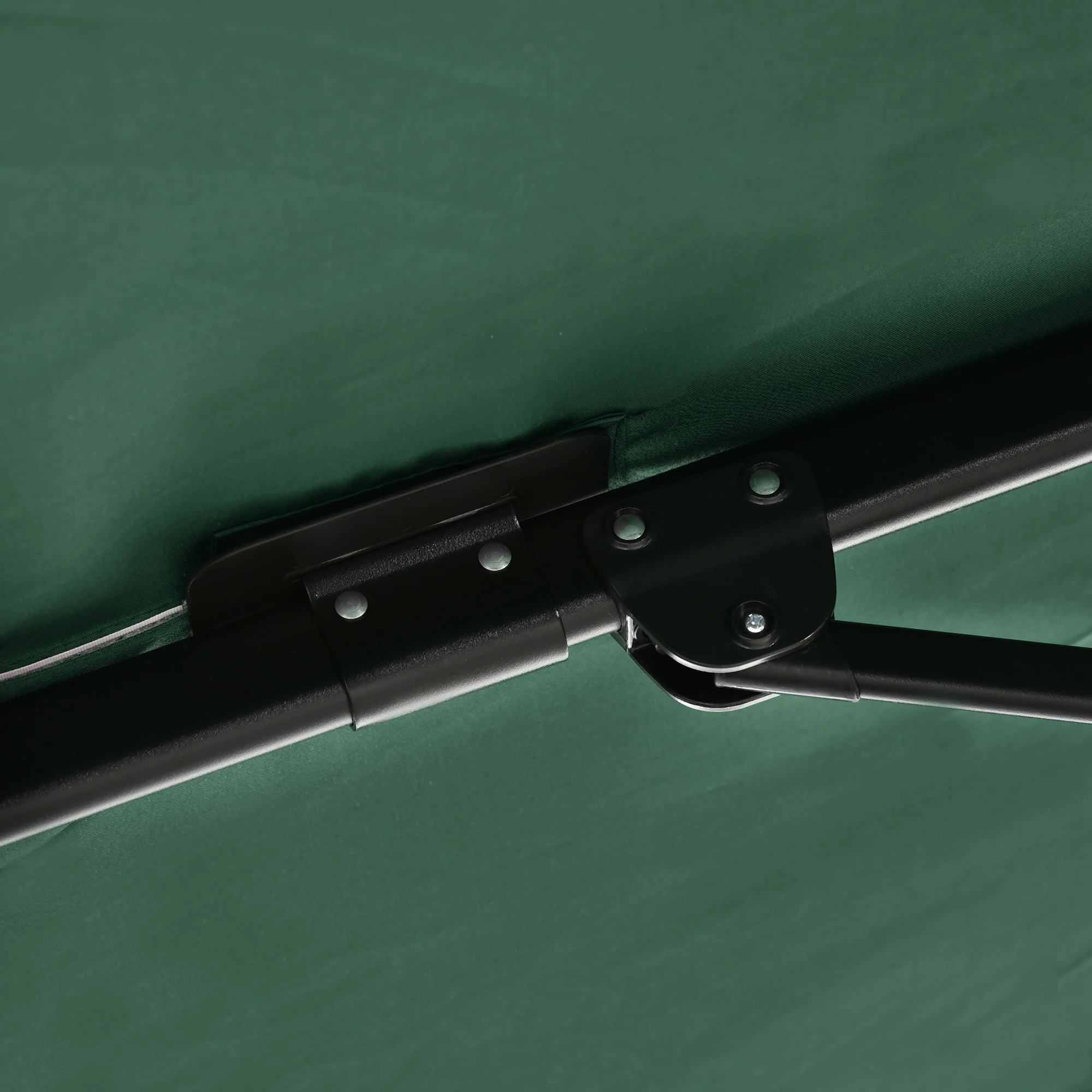 8'x 8' Square Cantilever Umbrella with 360° Rotation & Tilt, Green - Image 10