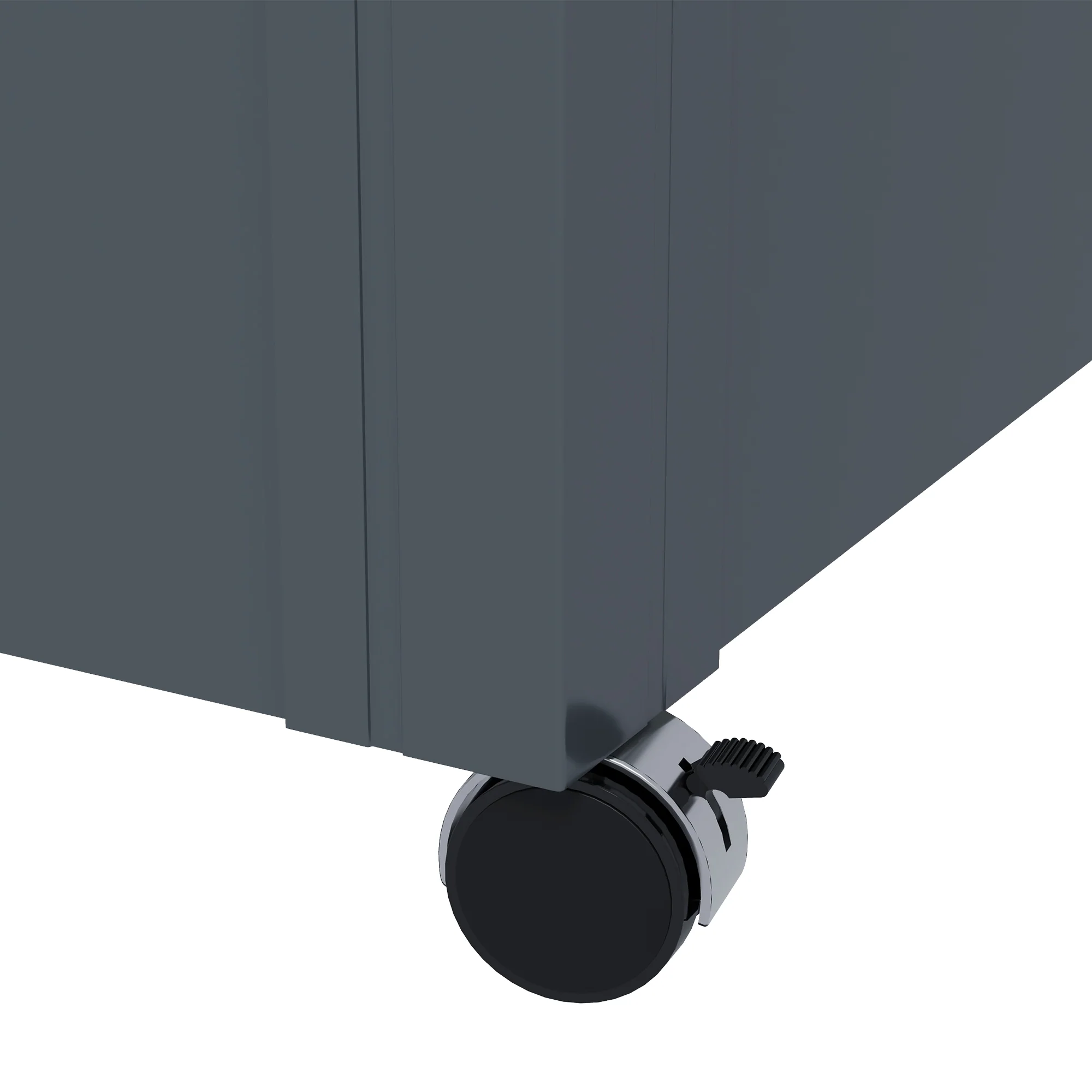 82 Gallon Garden Storage Box, Waterproof Outdoor Storage Container with Wheels and Handles, Dark Grey - Image 11