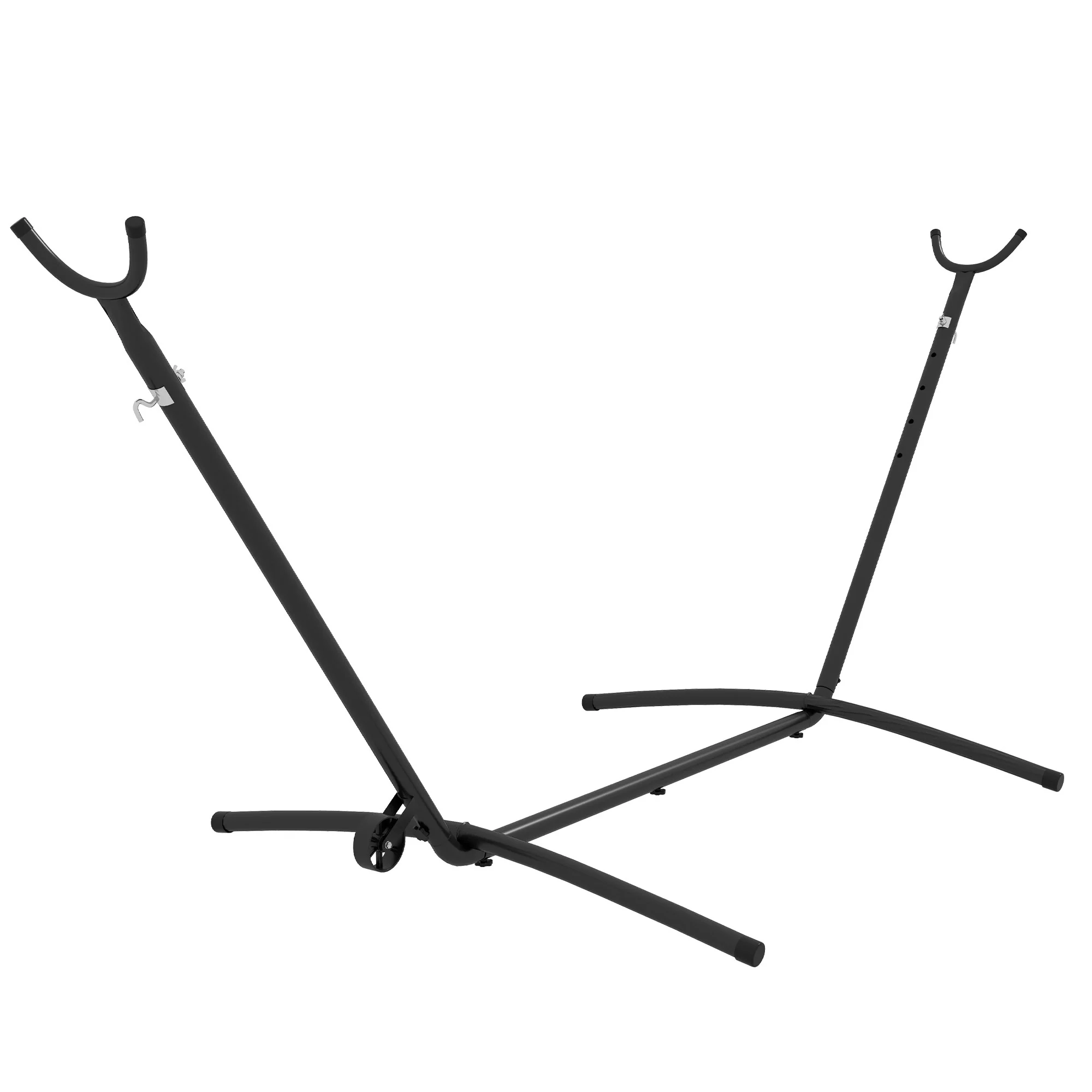 9.5ft Adjustable Hammock Stand Only, Portable Metal Frame Hammock with Wheels, Black - Image 12