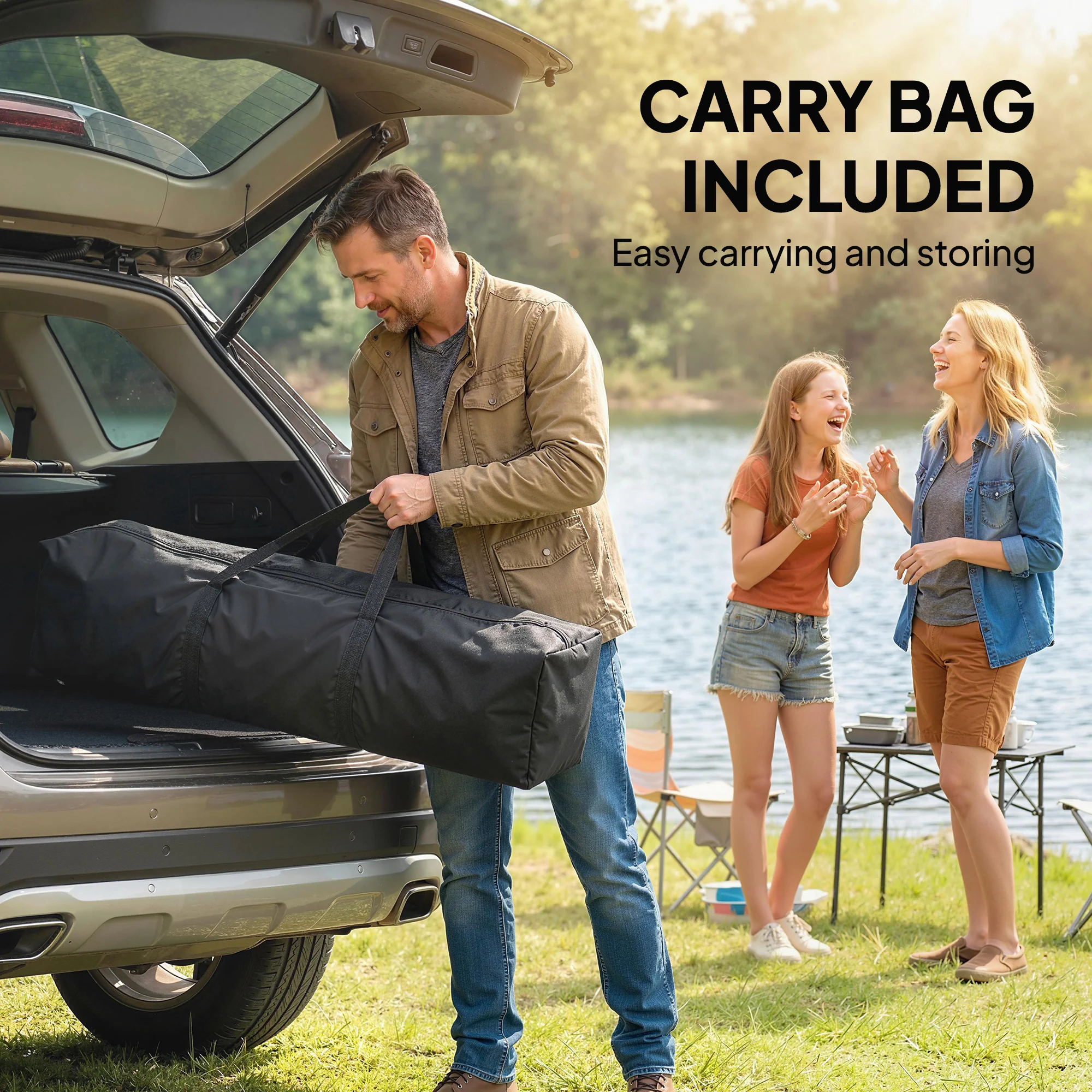 9.6 x 9.6 ft Pop Up Canopy Tent with Sidewalls, One Button Push Setup, UPF50+ Outdoor Portable Instant Canopy Shelter with Carry Bag, Sandbags, Adjustable Height for Parties Events, Dark Gray - Image 11