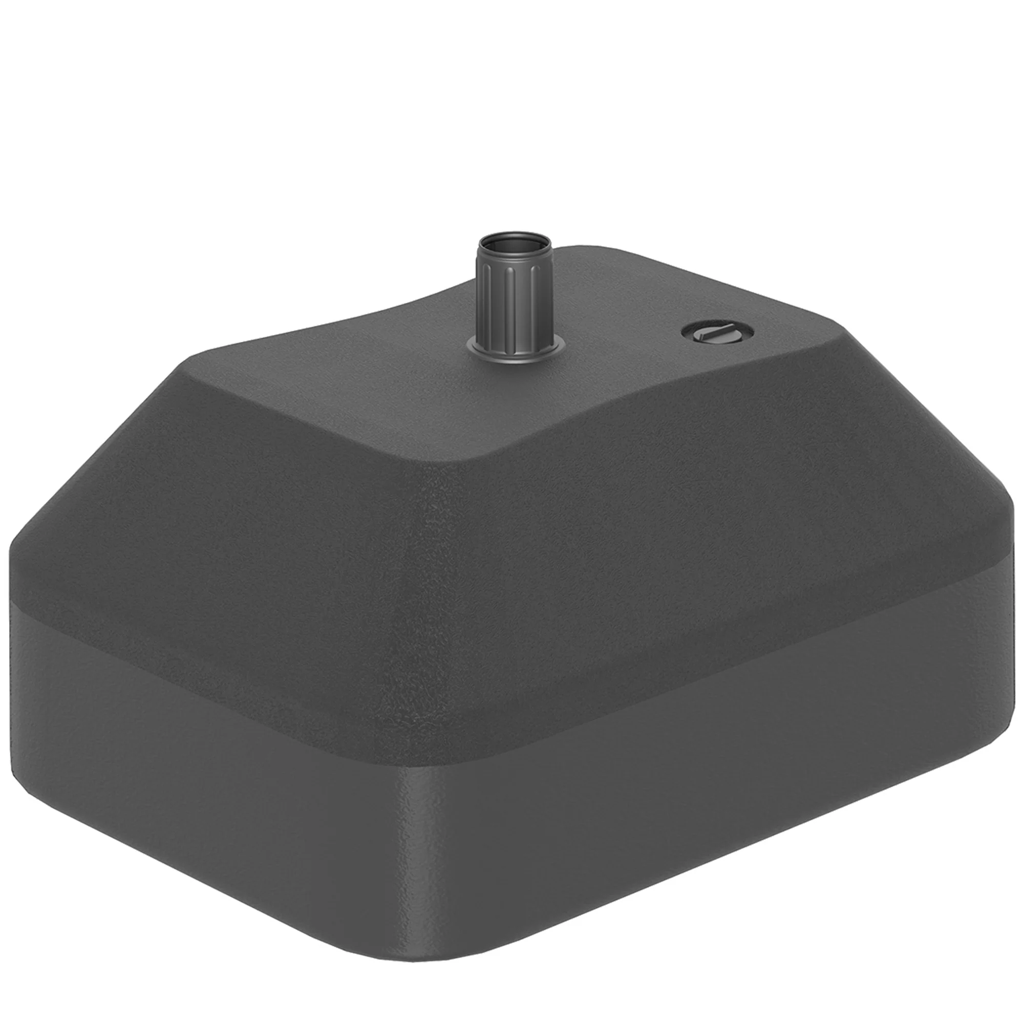 Garden Parasol Base for 38 mm Poles, Filled Up to 24kg Stand or 20kg Water, Black - Image 12