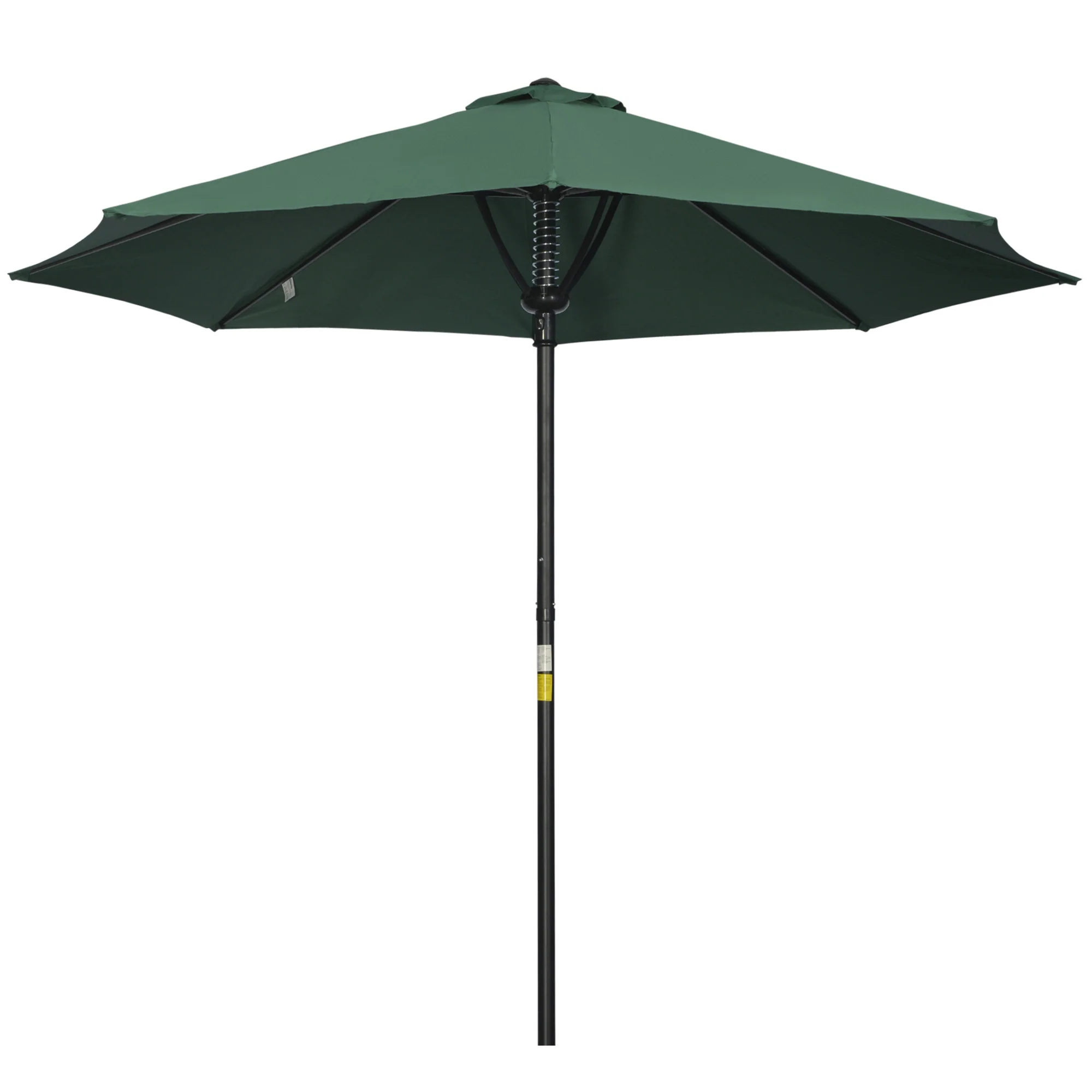 3m Garden Parasol, Outdoor Market Table Umbrella with 8 Ribs, Easy Push to Open, Green - Image 12