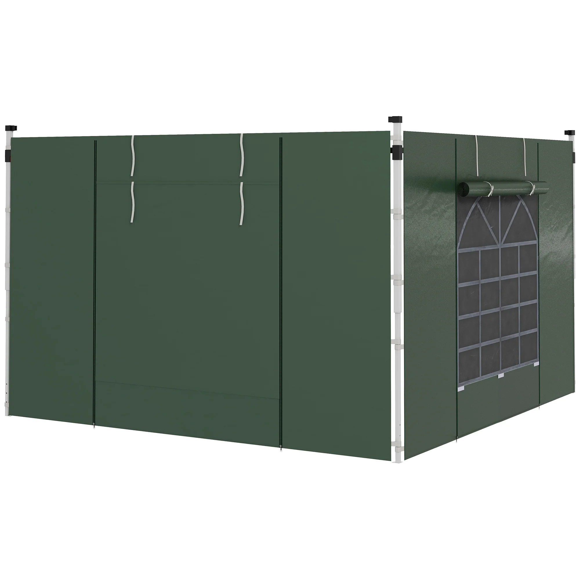 Gazebo Side Panels for 3x3(m) or 3x6(m)Pop Up Gazebo, 2 Pack Sides Replacement, Green - Image 12