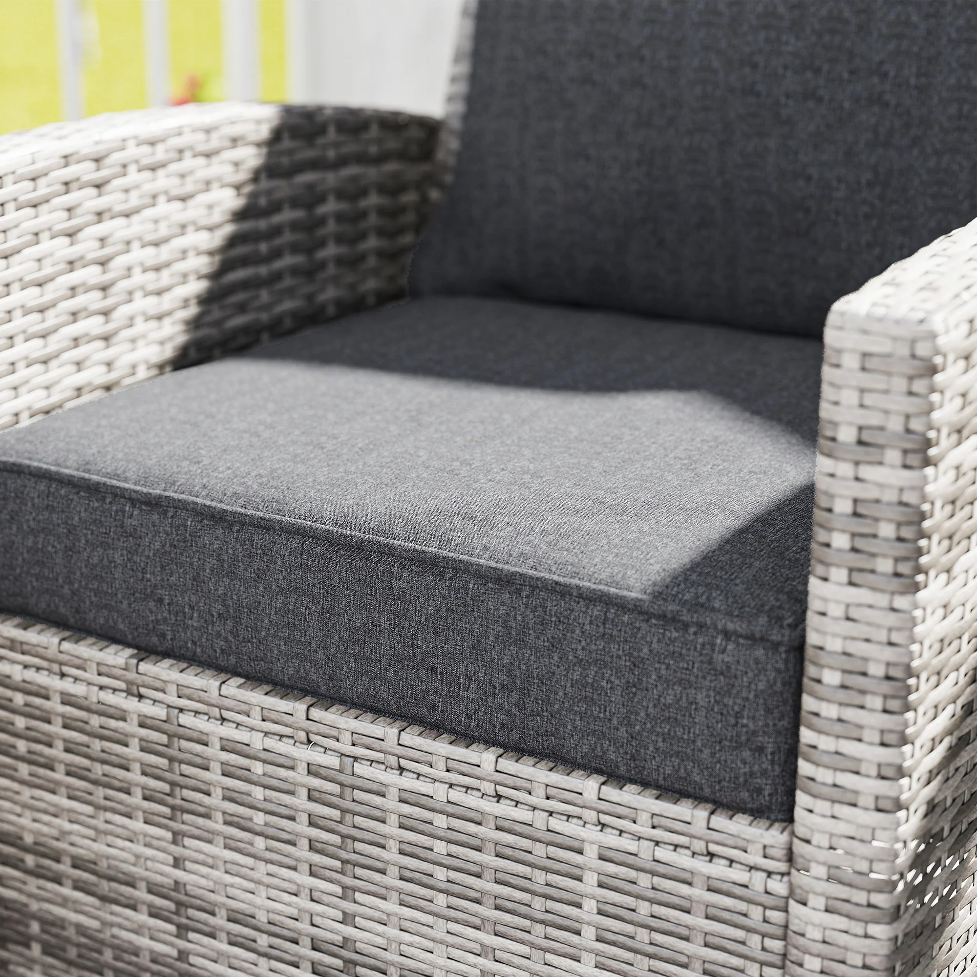 Outdoor Chair Cushions Set of 4, Fade Resistant Patio Chair Cushions for Outdoor Furniture, 24" x 24", Grey - Image 11
