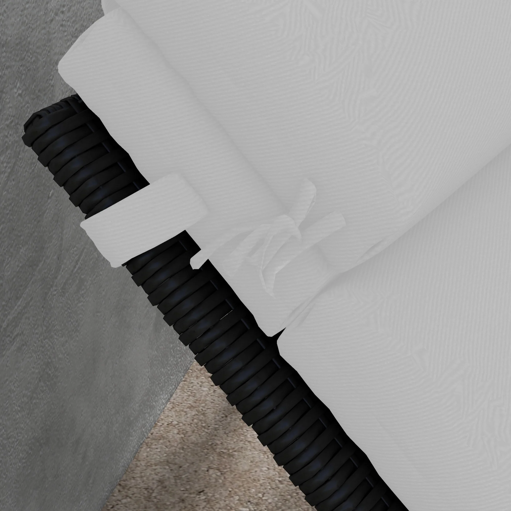 Patio Chaise Lounge Chair Cushion Replacement Lounger Pads w/ Headrest & Ties, Light Grey - Image 10