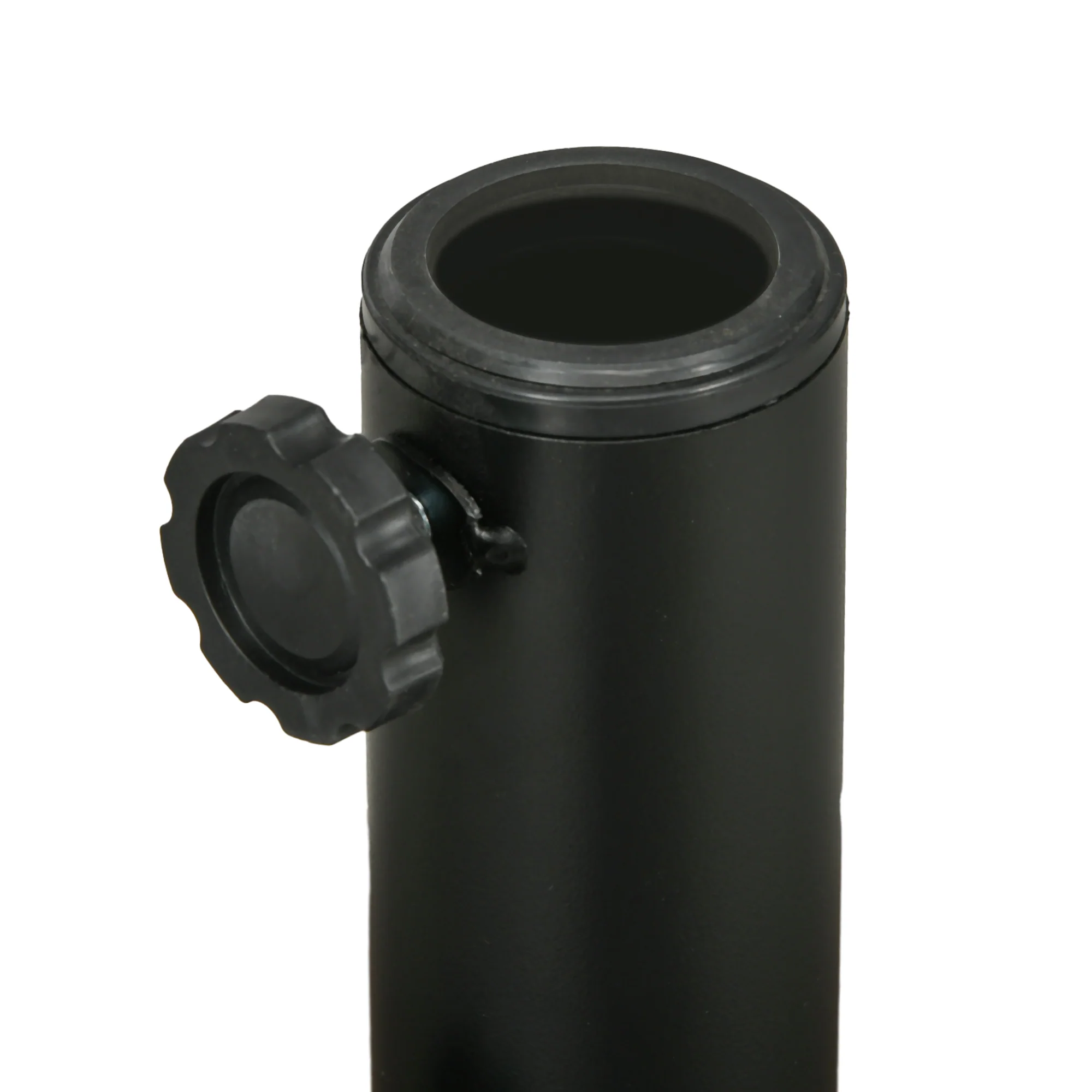 64 lbs. Fillable Umbrella Base with Steel Umbrella Holder, Round Umbrella Stand for 1.5"-2" Umbrella Poles, Heavy Duty for Outdoor, Lawn, Deck, Poolside, Black - Image 10