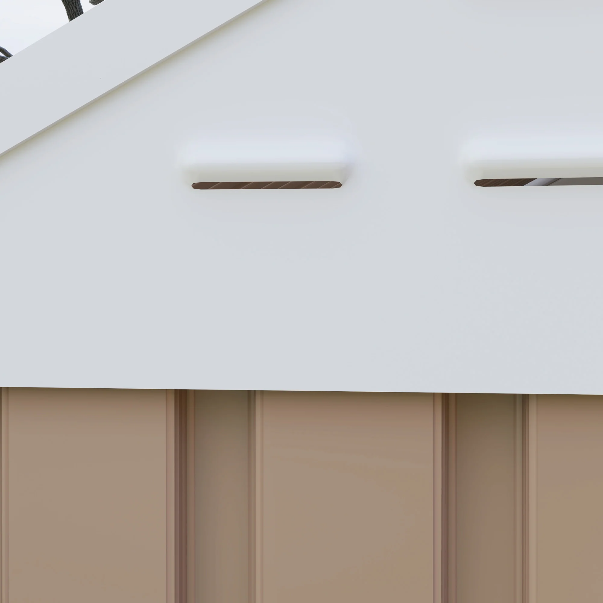 8' x 5.5' Extra Large Garden Shed, Tool Storage with Window, Metal Sloped Roof, Brown - Image 11
