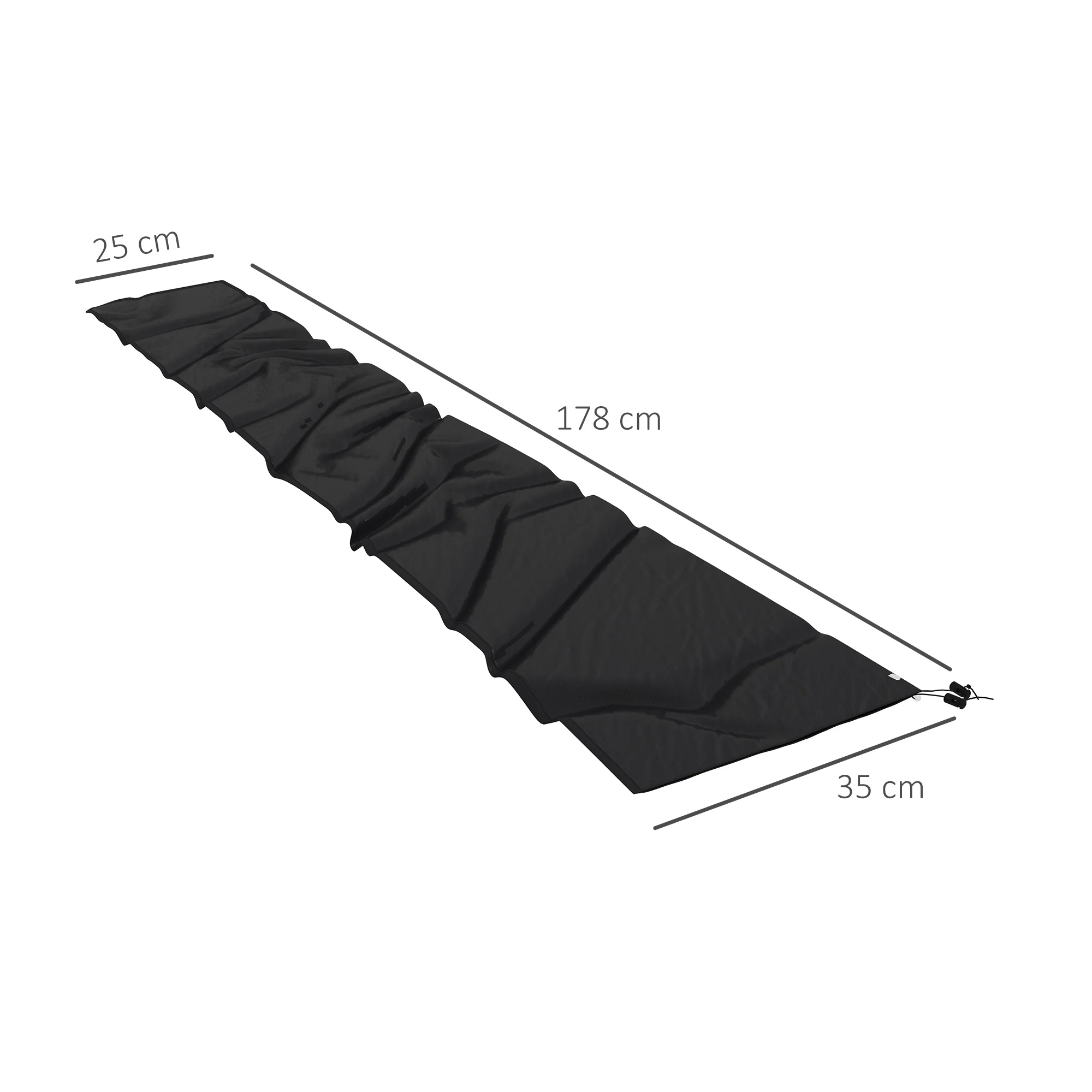 Cantilever Parasol Cover, Banana Umbrella Cover with Zipper for Garden, Patio, Black - Image 5