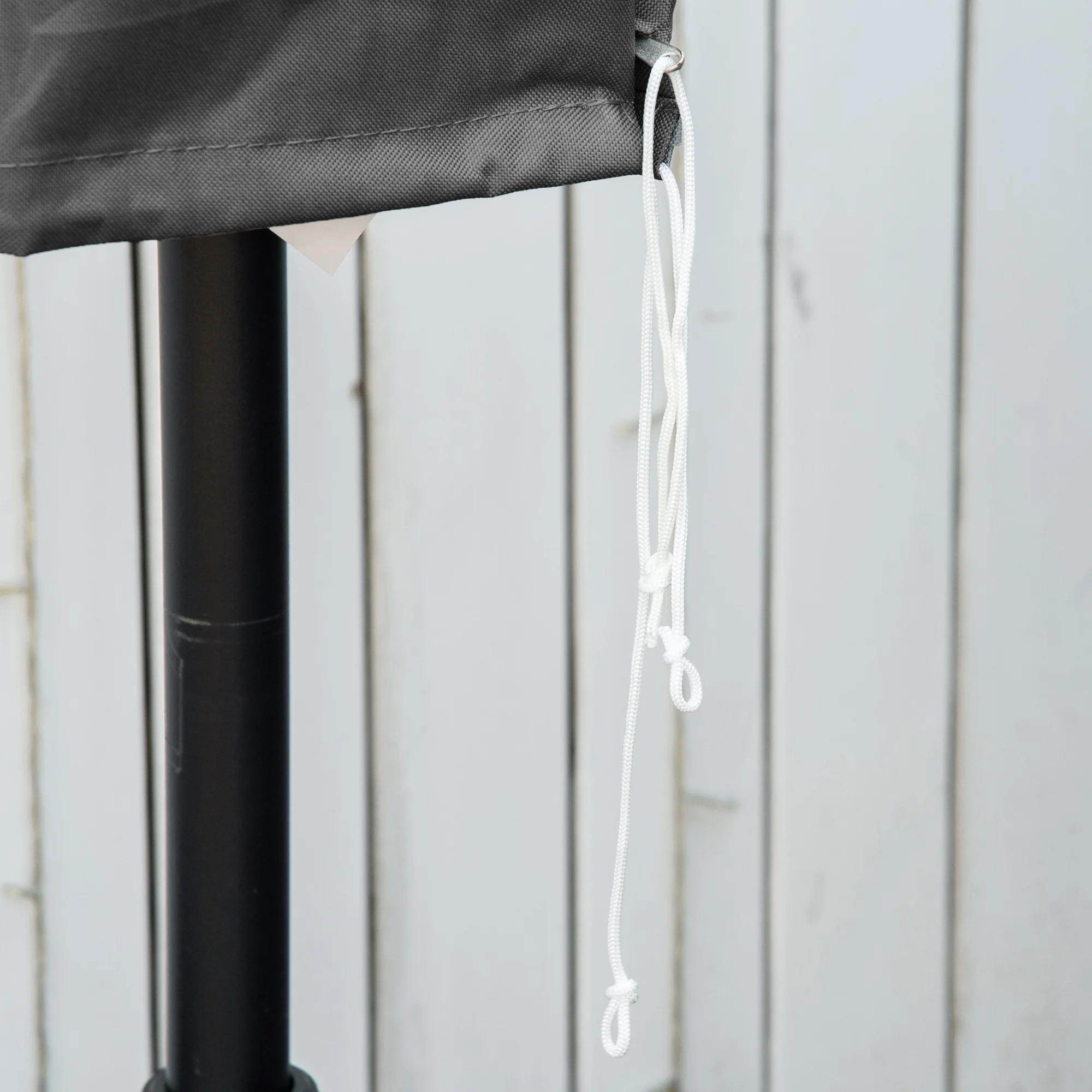Banana Umbrella Protector, Cantilever Parasol Cover with Rod and Zipper, Dark Grey - Image 10