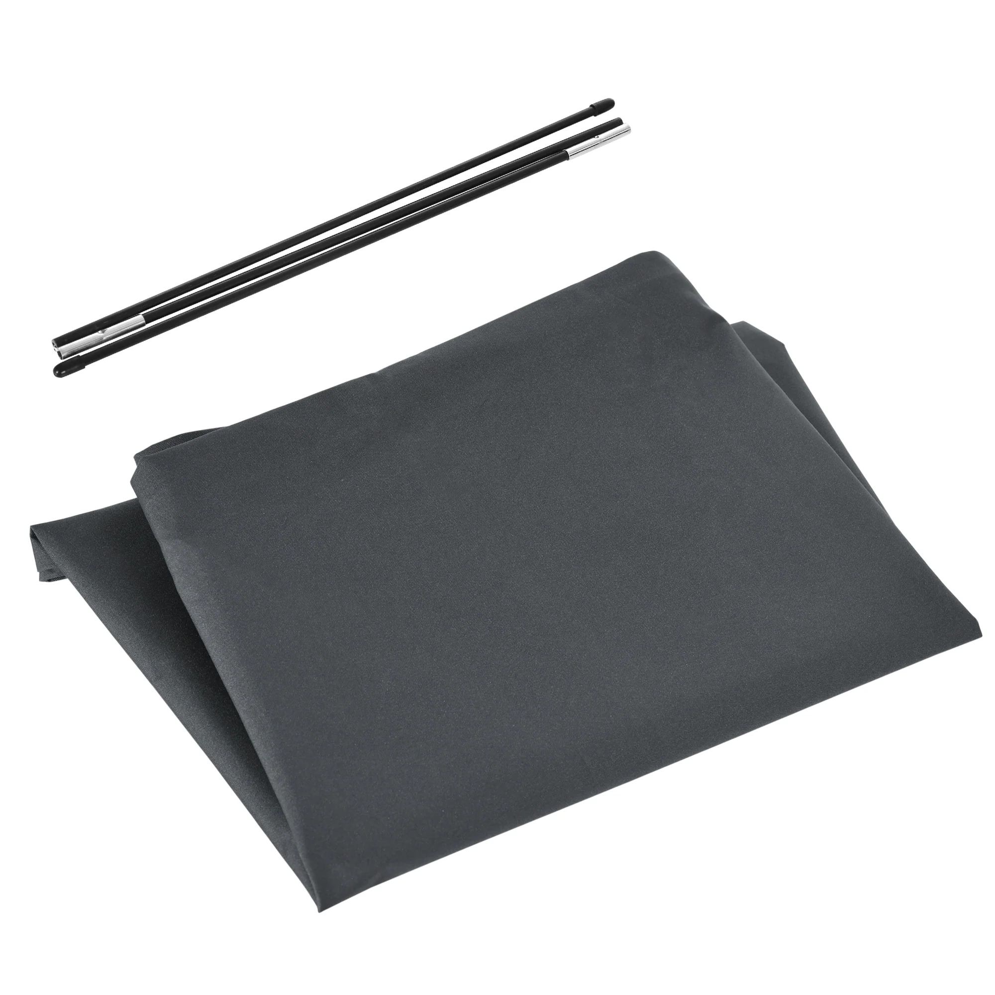Banana Umbrella Protector, Cantilever Parasol Cover with Rod and Zipper, Dark Grey - Image 2