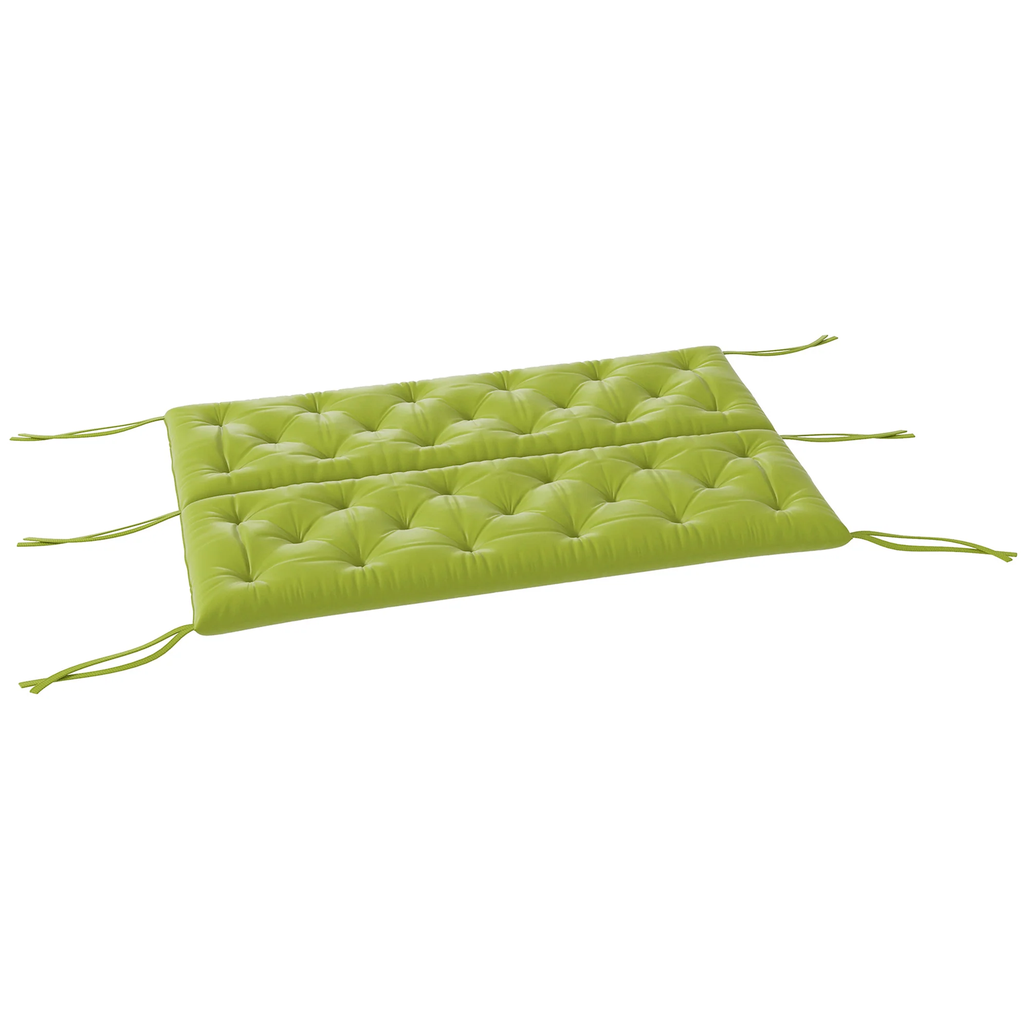 3 Seater Swing Chair Replacement Cushions with Backrest for Patio Furniture, Light Green - Image 11