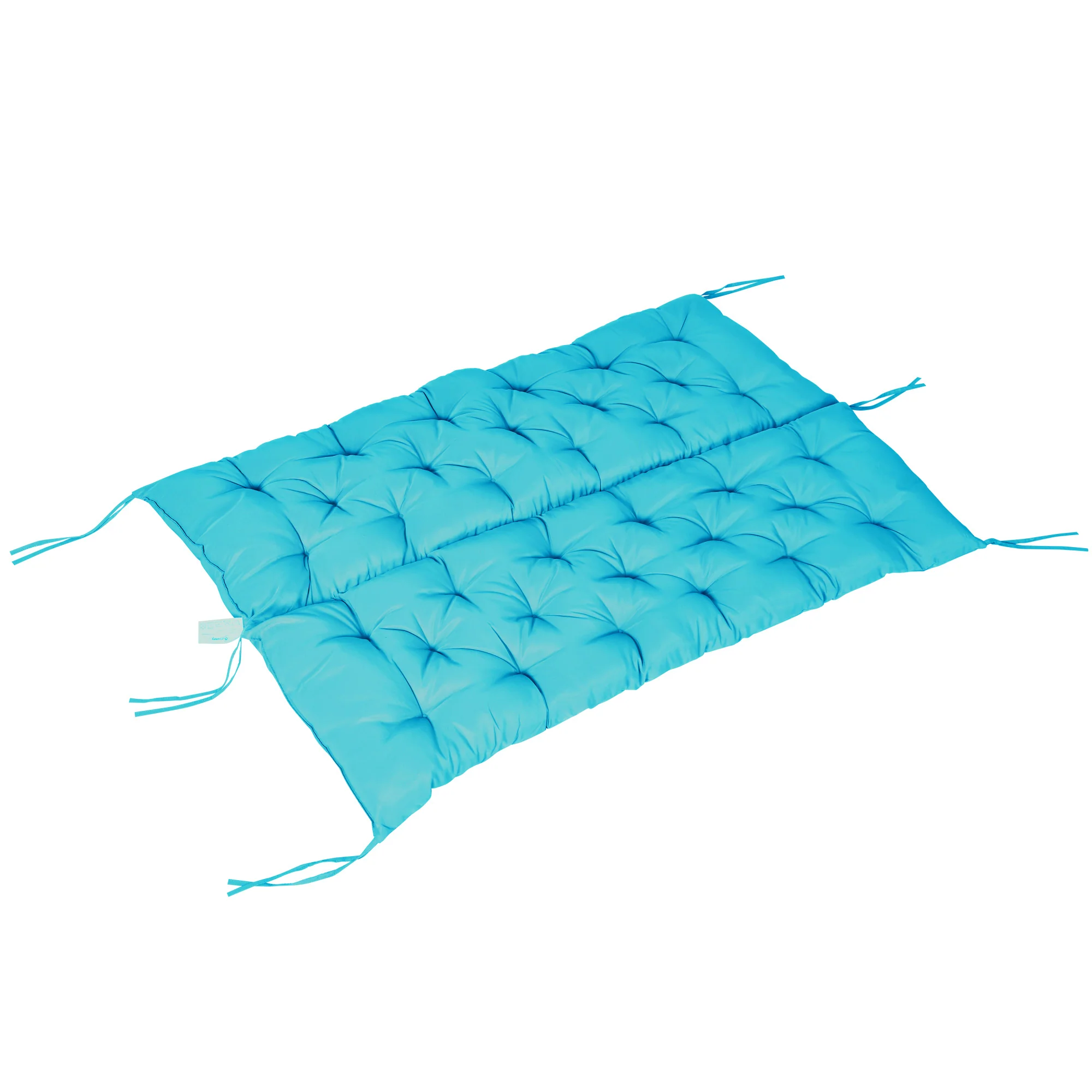 3 Seater Swing Chair Replacement Cushions with Backrest for Patio Furniture, Turquoise - Image 10
