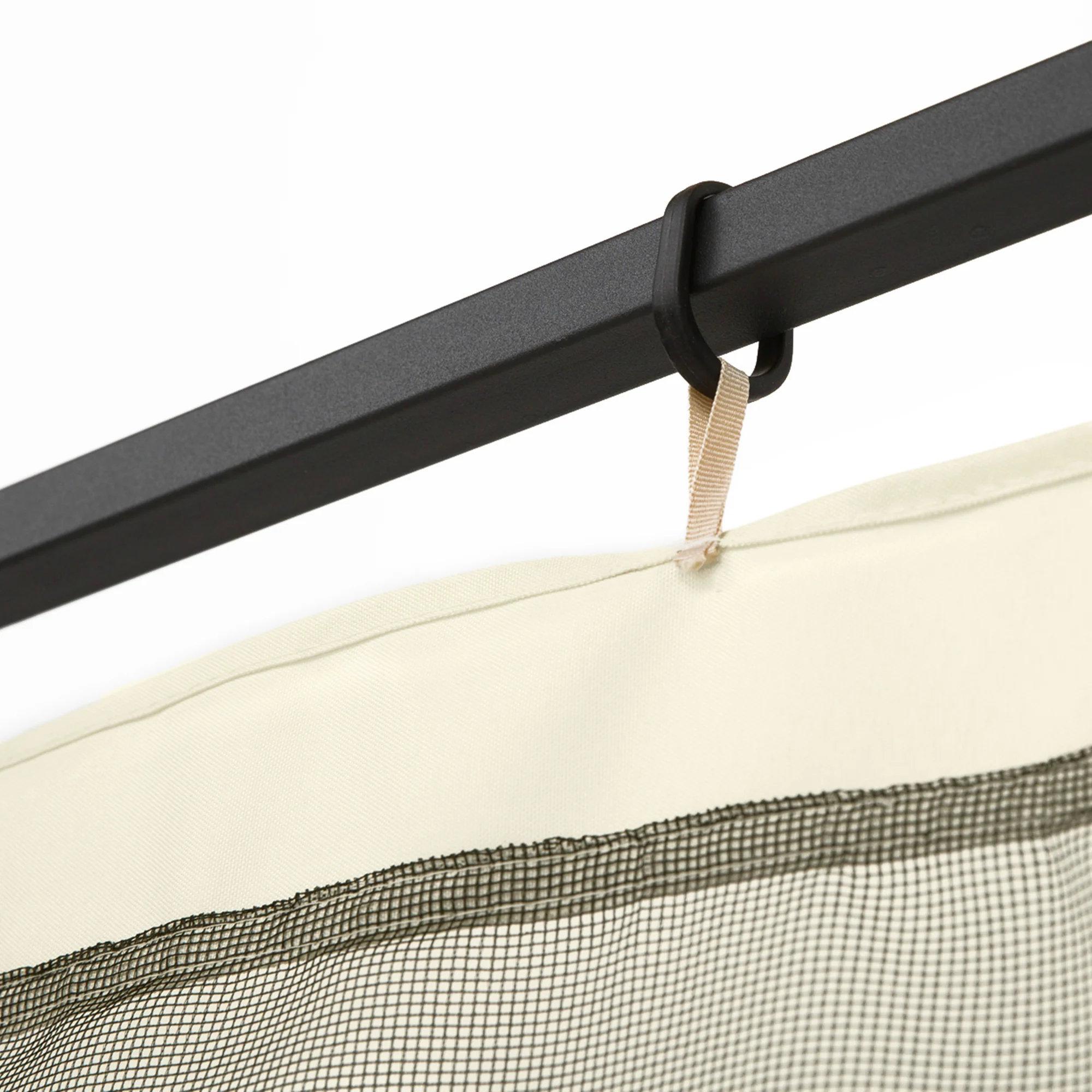Replacement Mosquito Netting for Gazebo 10' x 10'with Zippers, Cream White - Image 9
