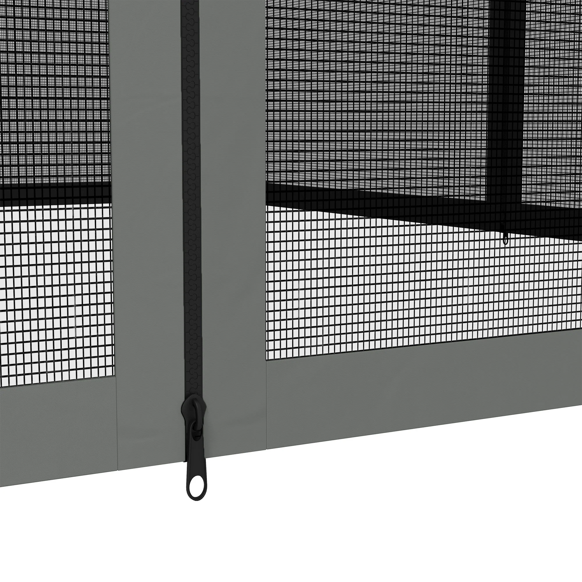Replacement Mosquito Netting for Gazebo 12' x 12'with Zippers, Dark Grey - Image 9