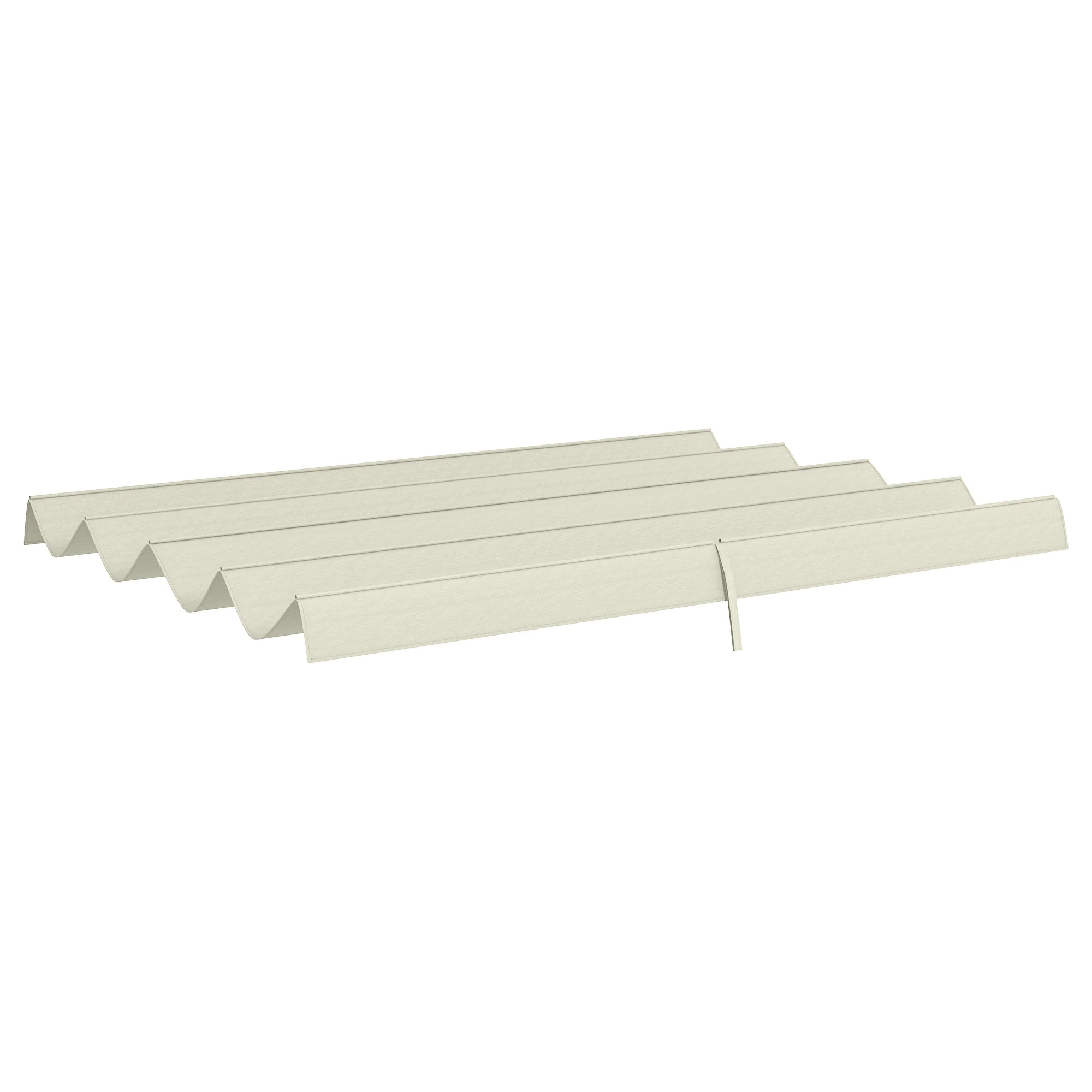 UV30+ Retractable Canopy for 9.8' x 7.1' Pergola, Cream White - Image 2