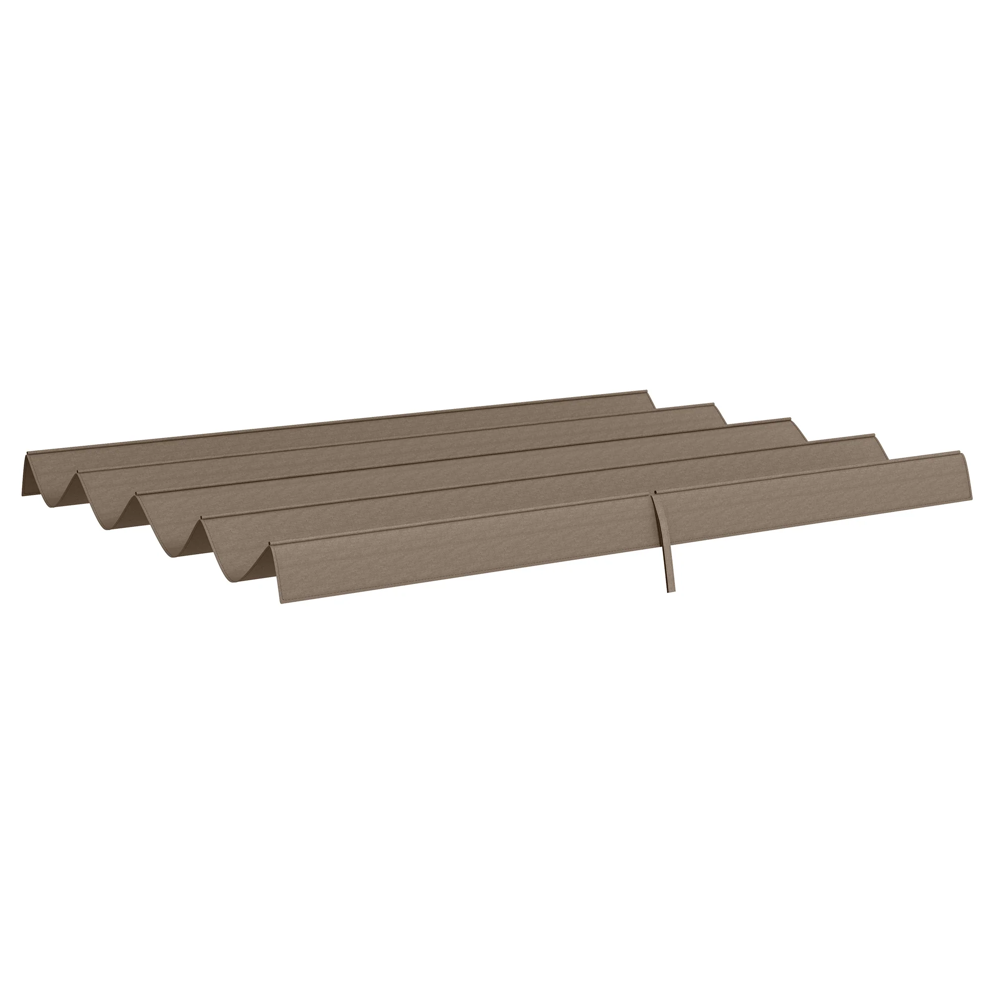 Retractable Pergola Replacement Cover, UV30+ Protected Fabric for 2.85 x 2m Pergola, Coffee - Image 2