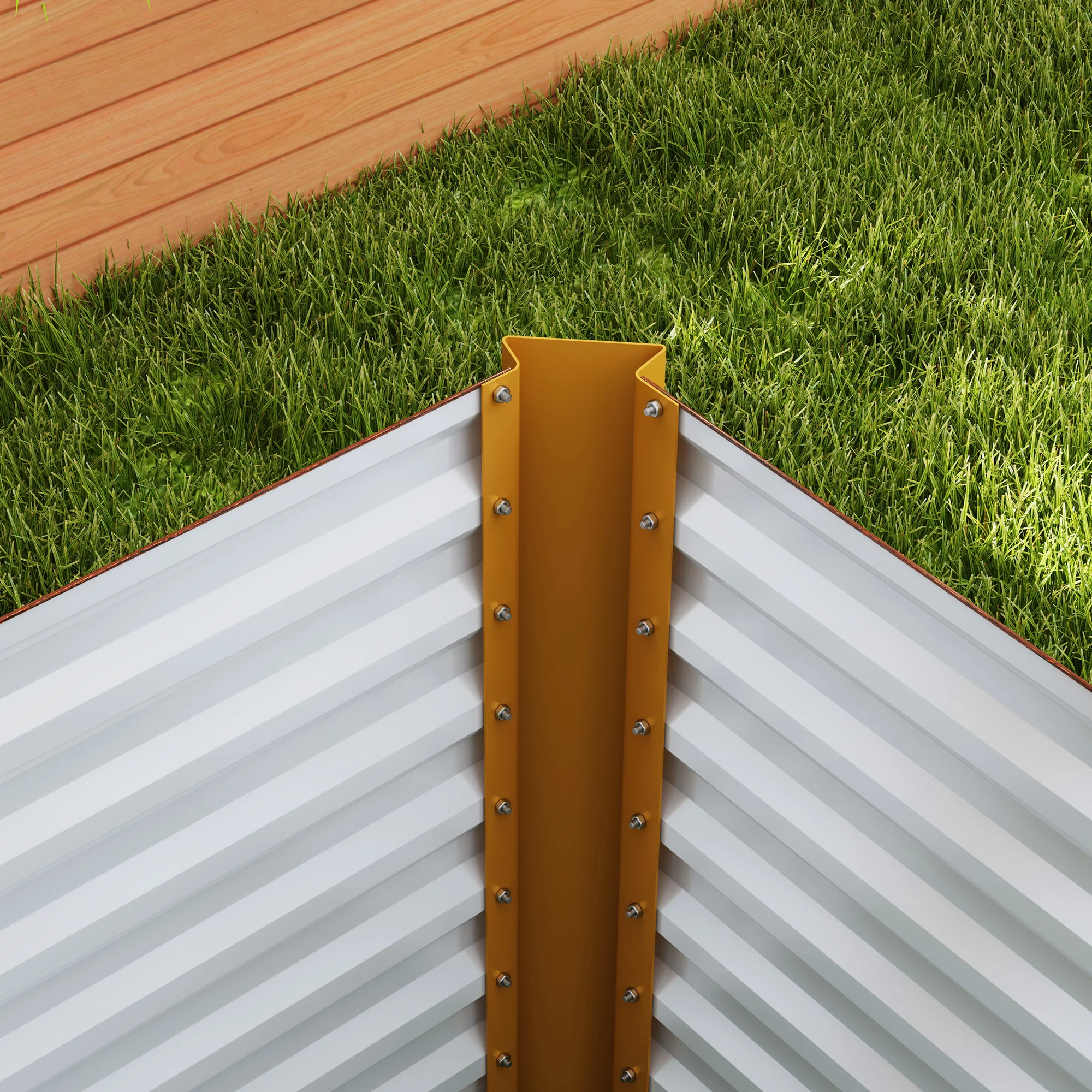 Set of 2 Metal Raised Garden Beds, 4' x 2' x 2' Galvanized Planters, Distressed Dark Brown - Image 11