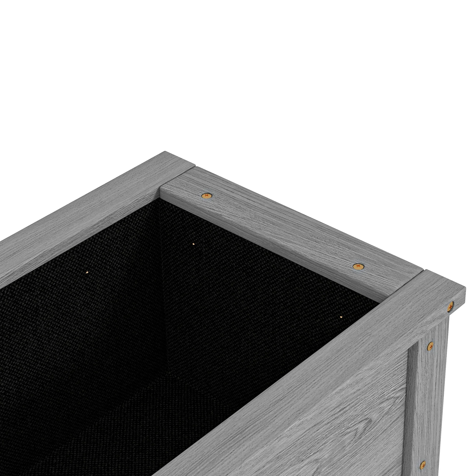 Wooden Raised Garden Bed Standing Elevated Planter Box with Storage Shelf for Flowers, Vegetables, and Herbs, 36" x 16" x 32", Grey - Image 10